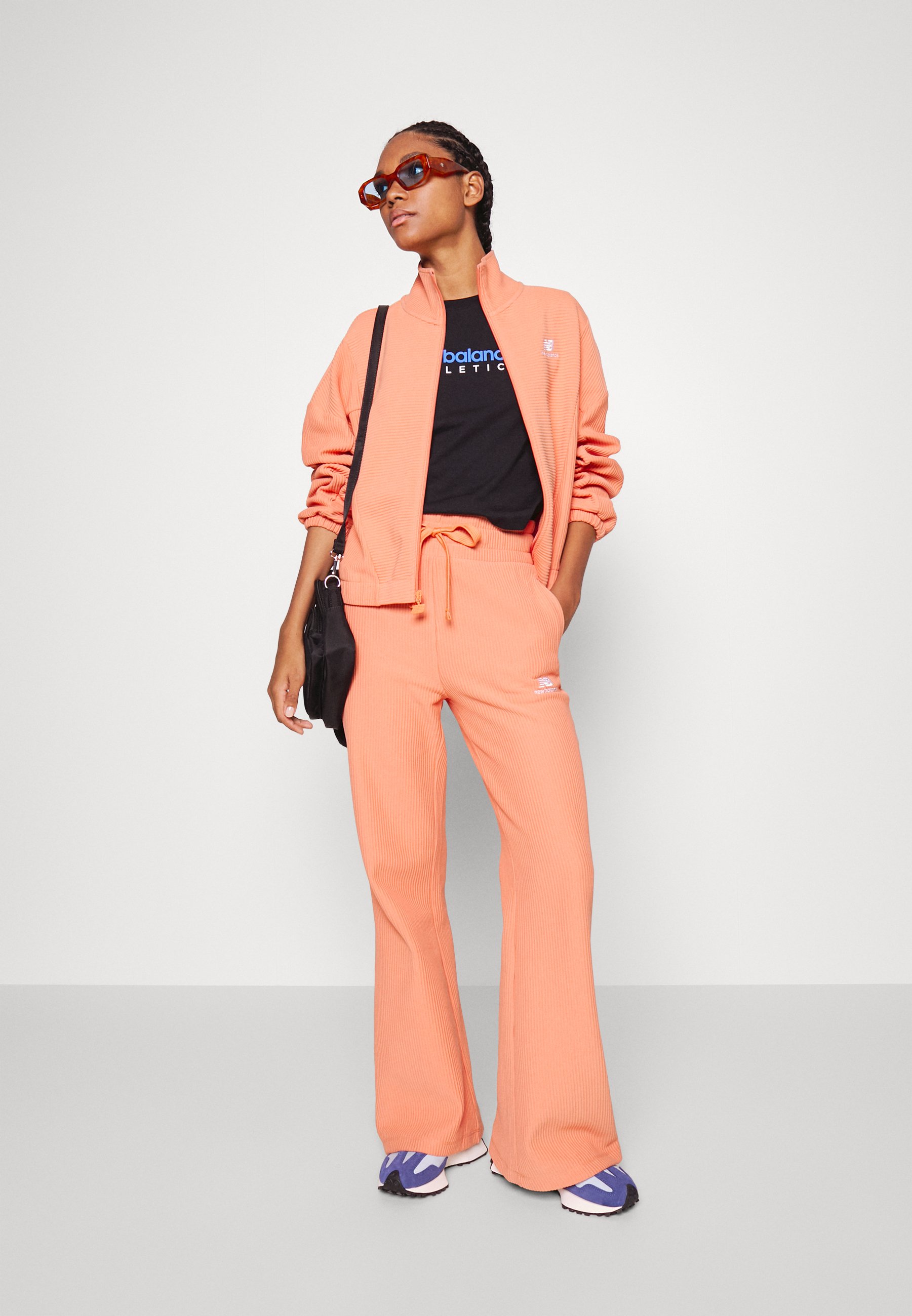 NB ATHLETICS TRACK PANT - Tracksuit bottoms - cedar/orange