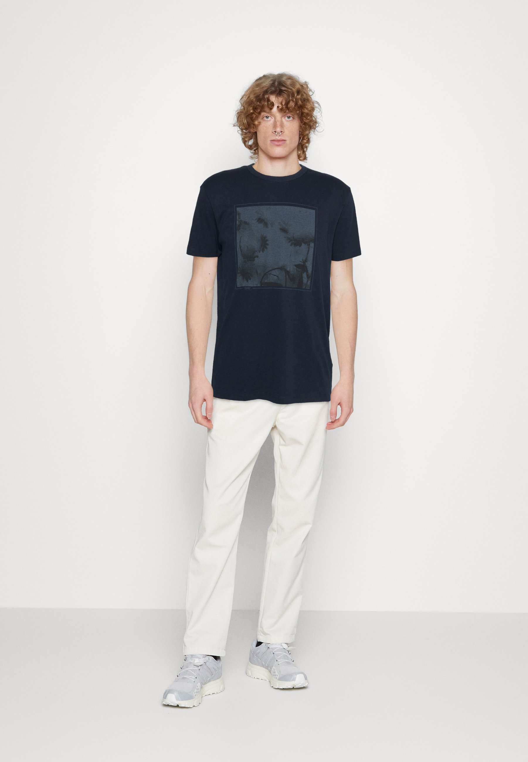 Esprit Print T-shirt - navy/dark blue