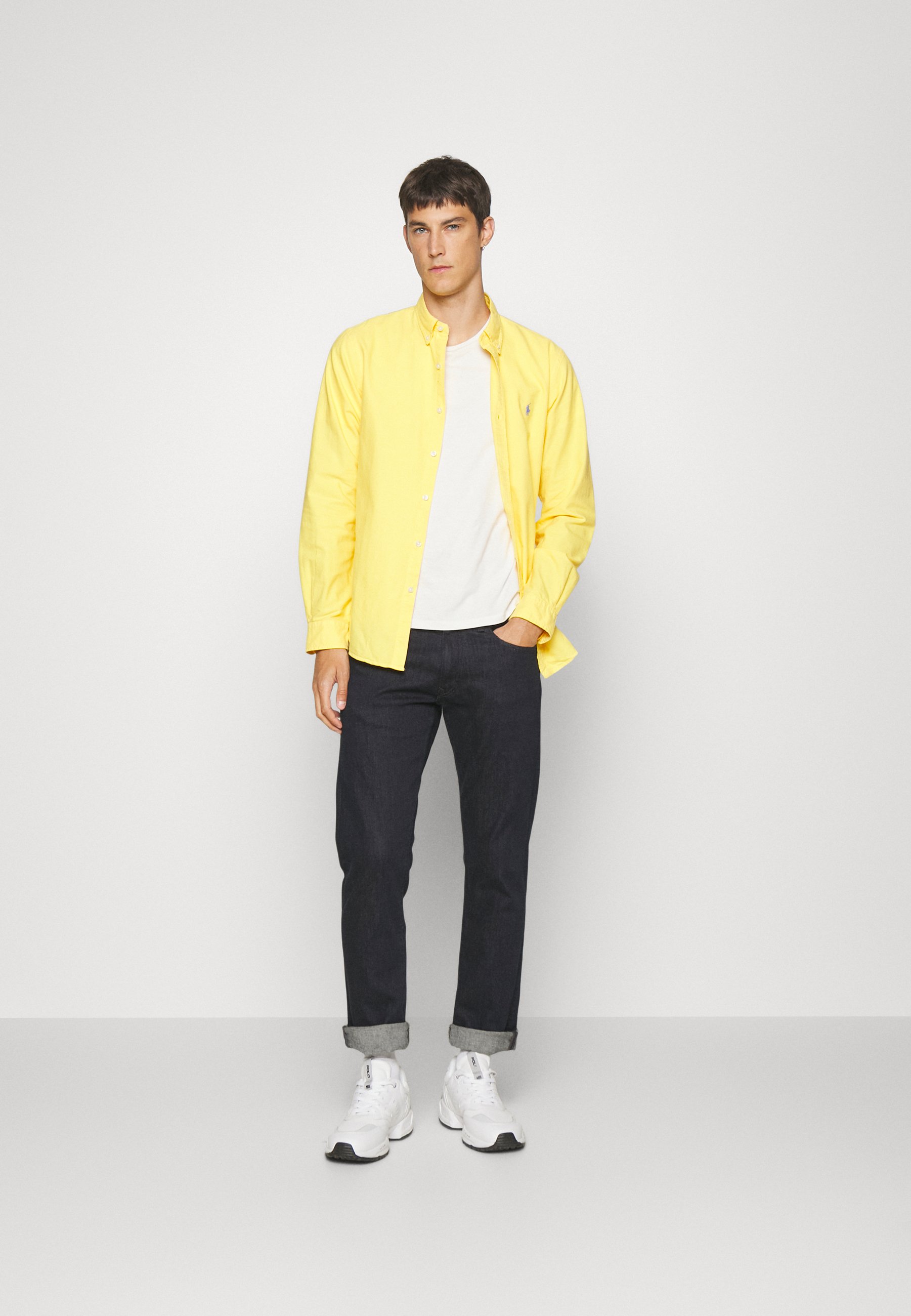 Polo Ralph Lauren LONG SLEEVE SPORT - Shirt - chrome yellow/mustard yellow