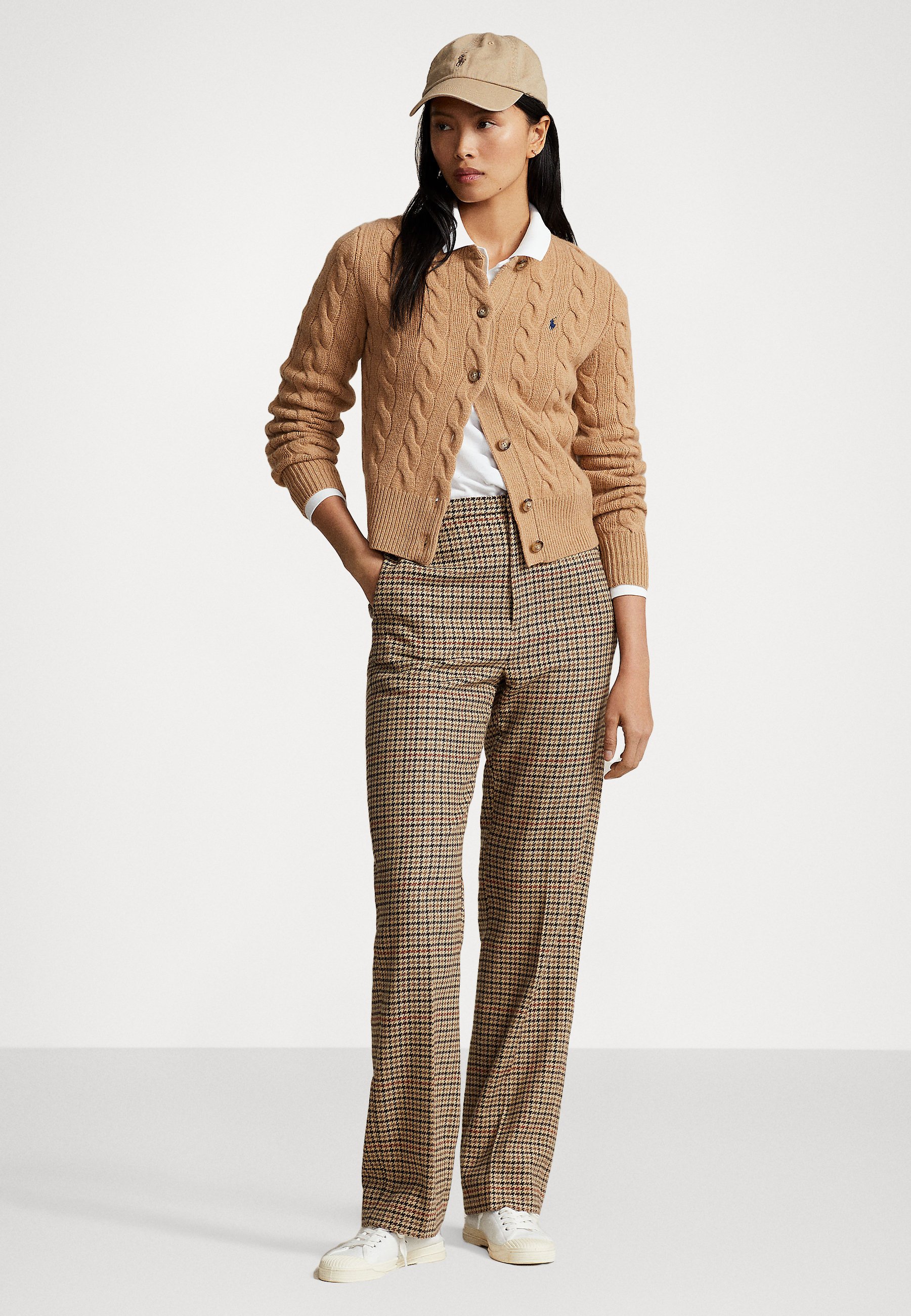 Polo Ralph Lauren LONG SLEEVE CARDIGAN - Cardigan - collection camel melange/camel