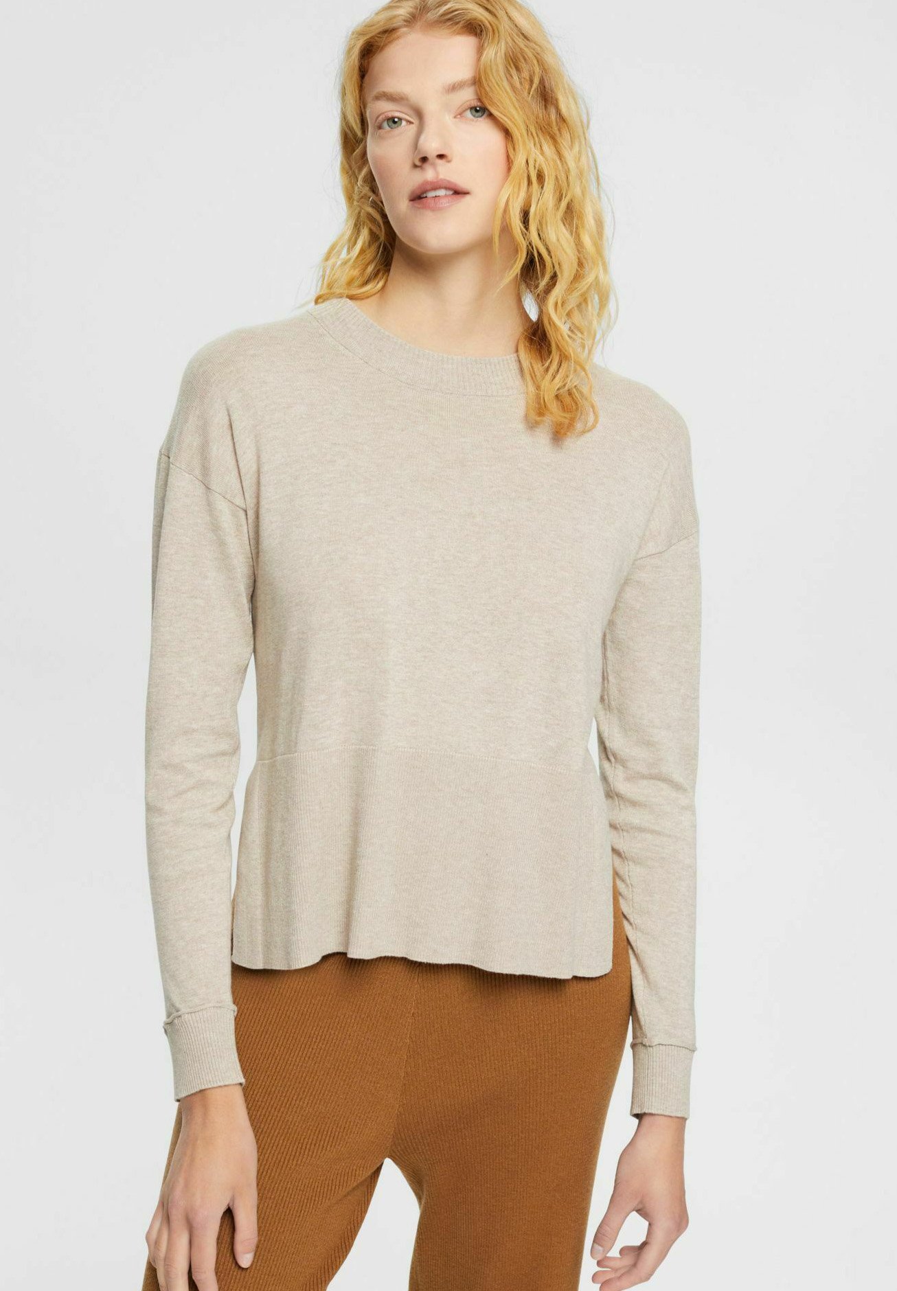 Esprit Jumper - light taupe/taupe