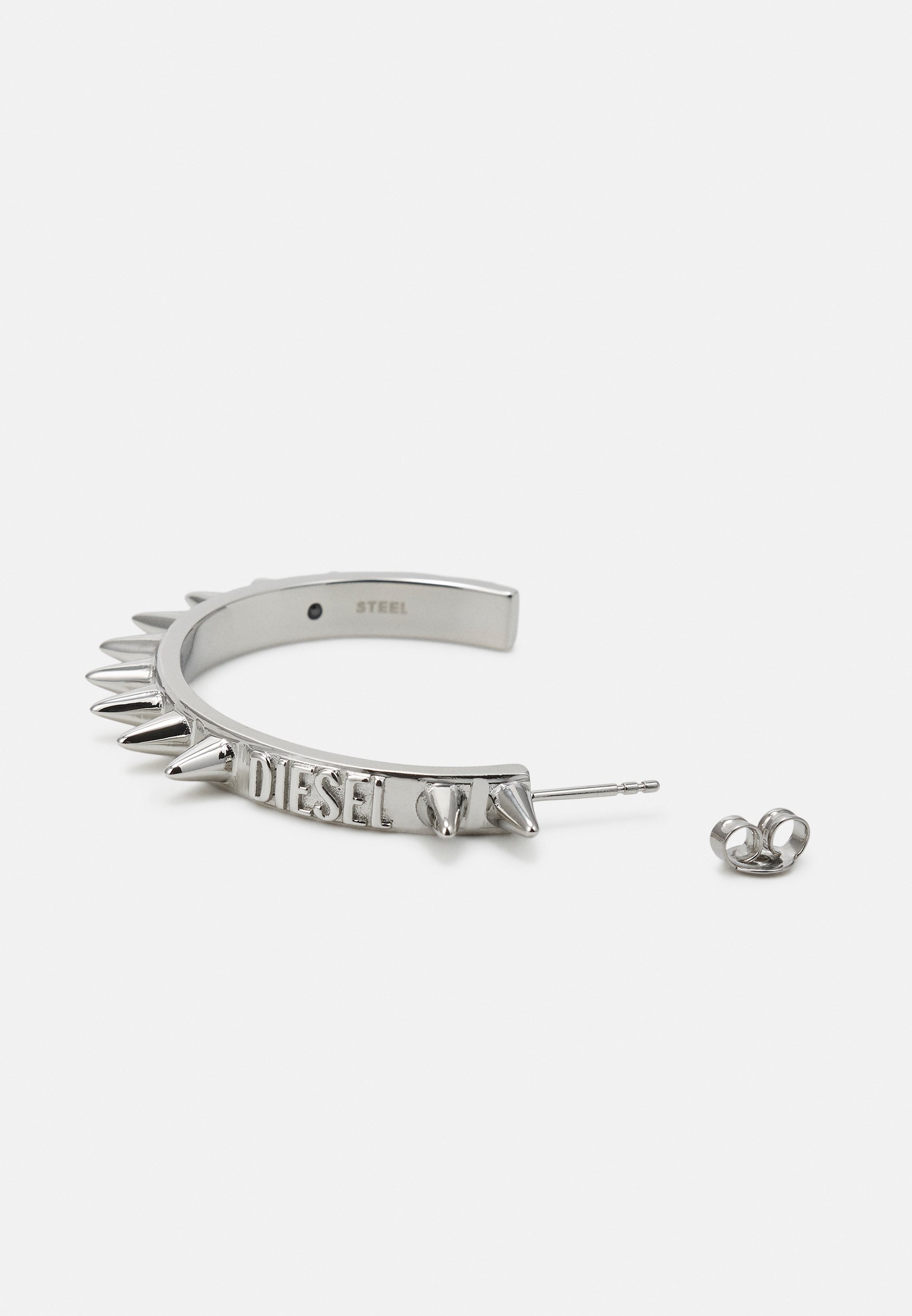 Diesel DIESEL STEEL STAINLESS STEEL EARRING SILVER - Earrings - silver-coloured