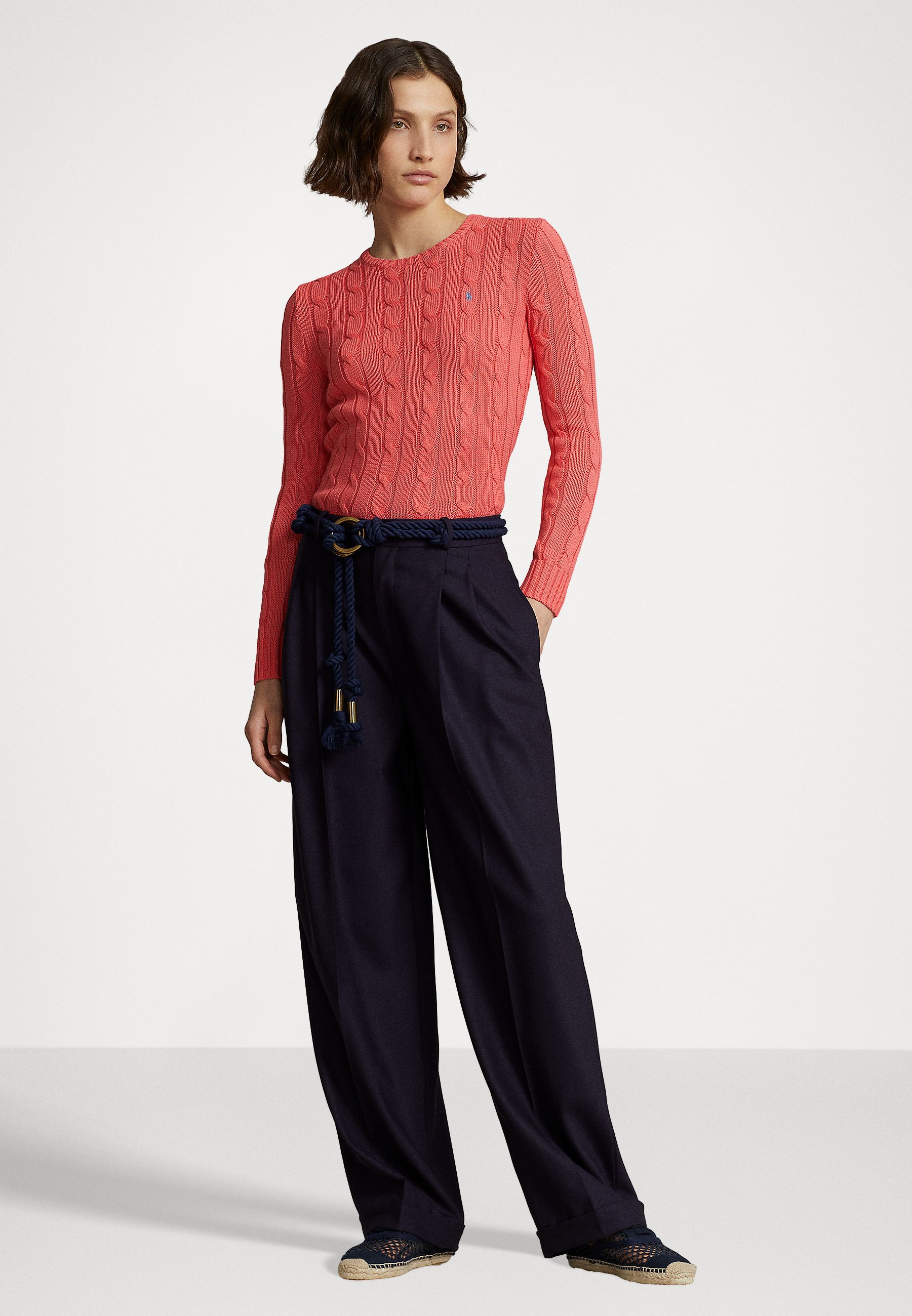 Polo Ralph Lauren JULIANNA LONG SLEEVE - Jumper - ruby coral/light red