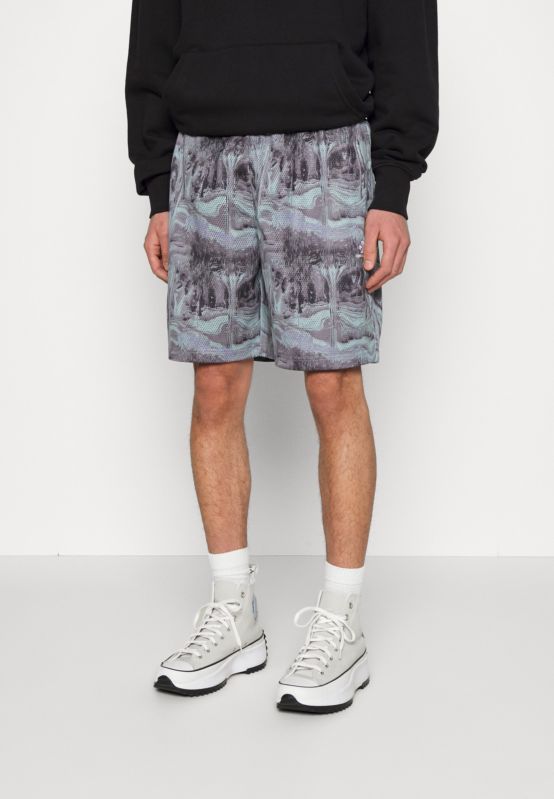 Converse TIE DYE GRAPHIC  - Shorts - blue grey/purple/blue-grey
