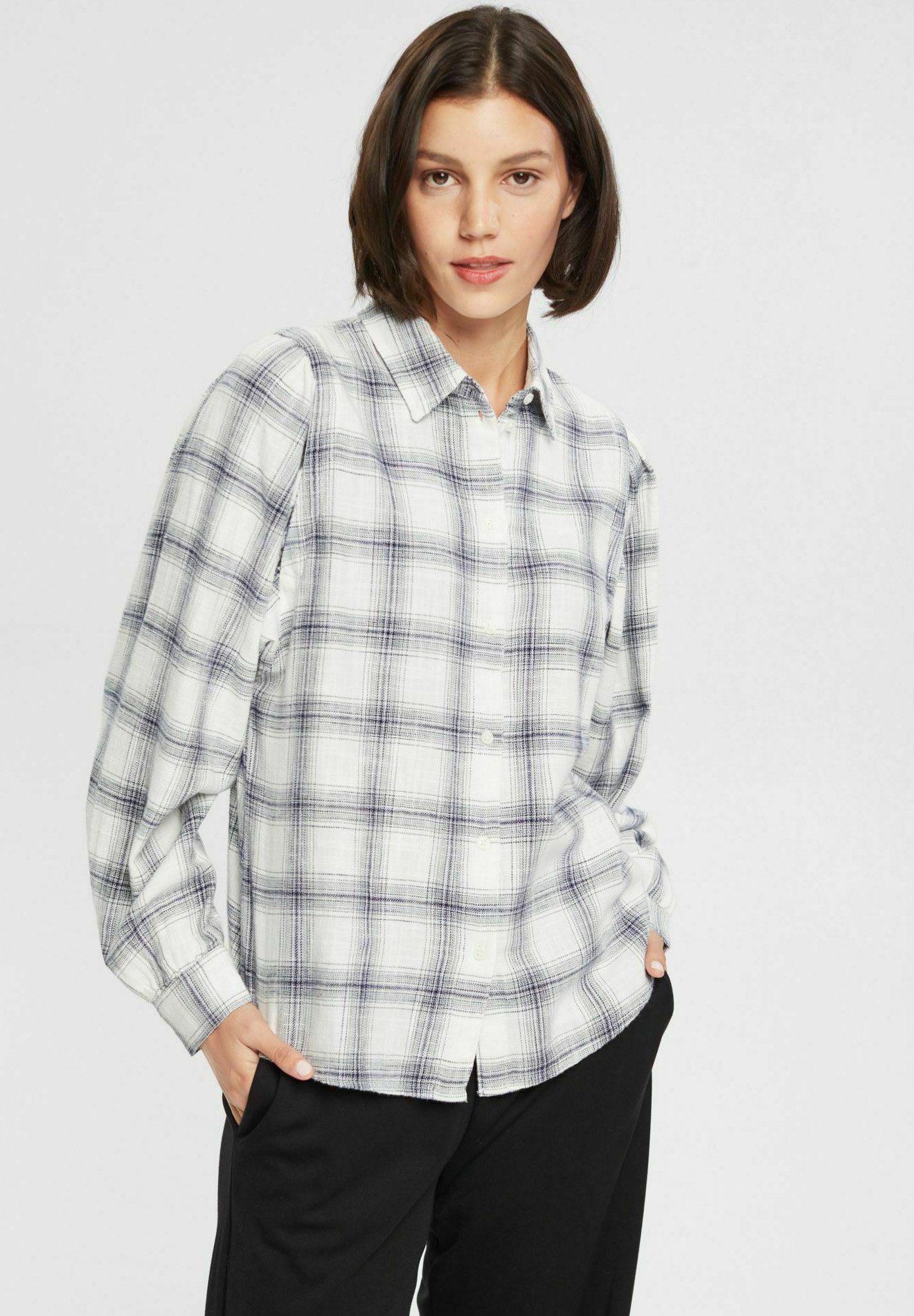 Esprit Button-down blouse - white/white
