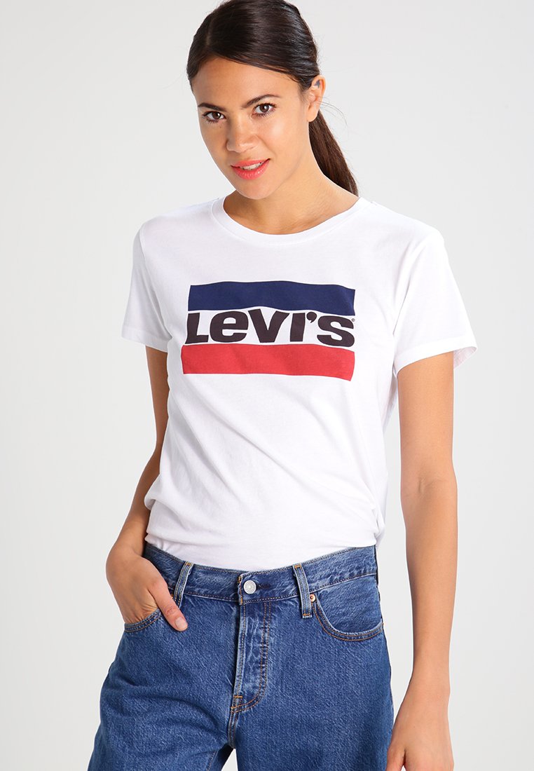 Levi's® THE PERFECT - Print T-shirt - white