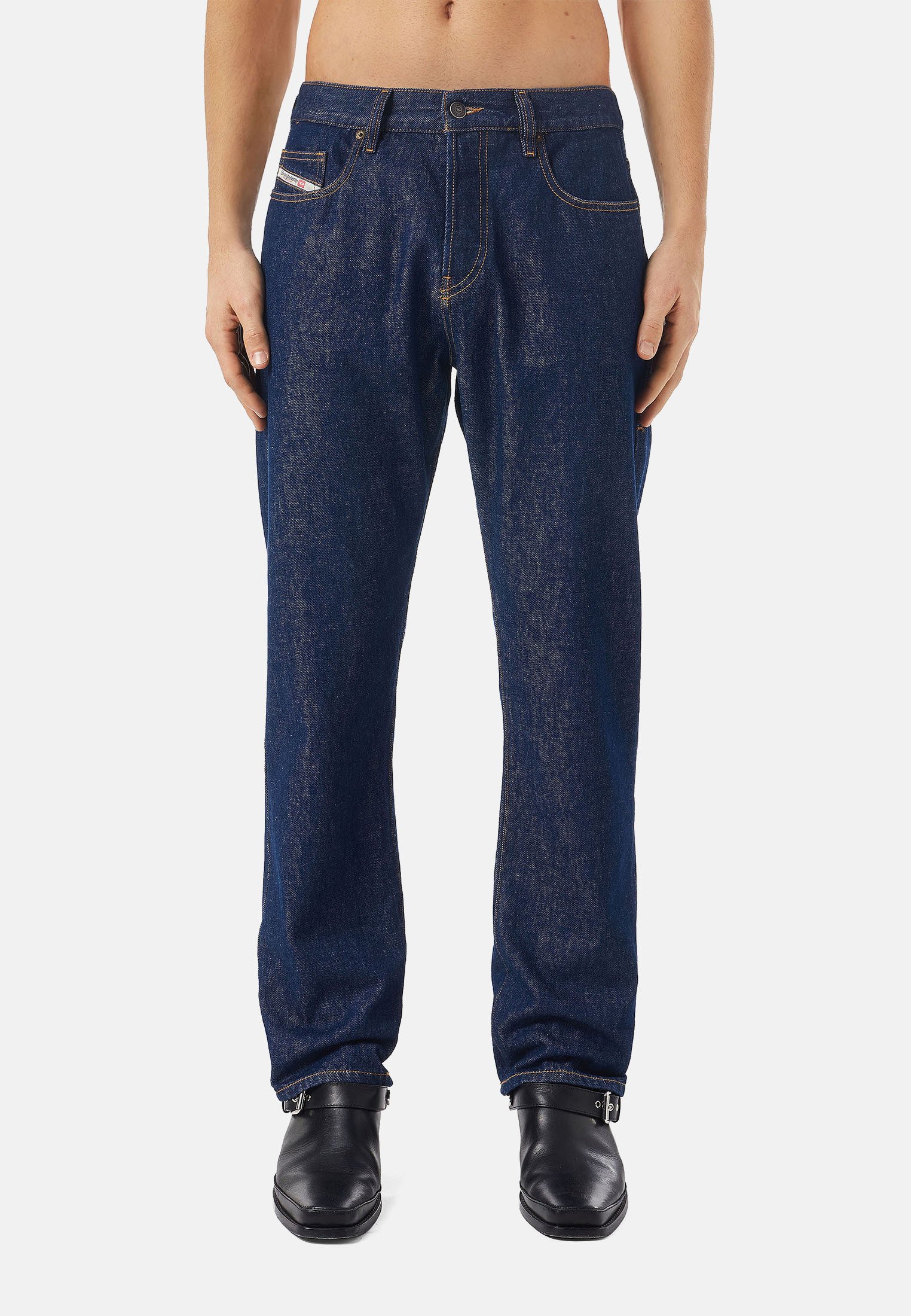 Diesel VIKER  - Straight leg jeans - dark blue/dark-blue denim