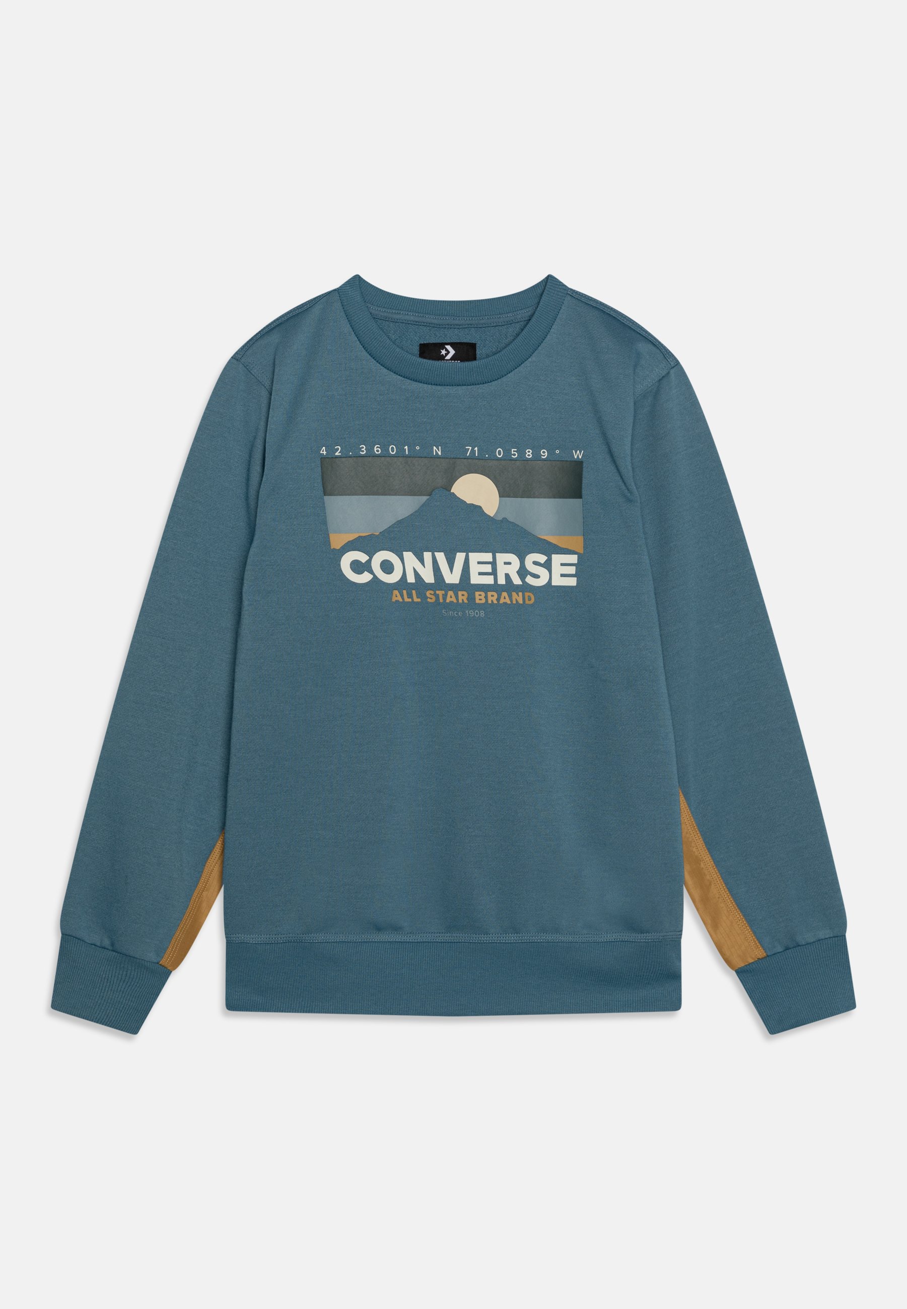 Converse GEARED UP BLOCKED MIX CREW UNISEX - Sweatshirt - noble blue/blue