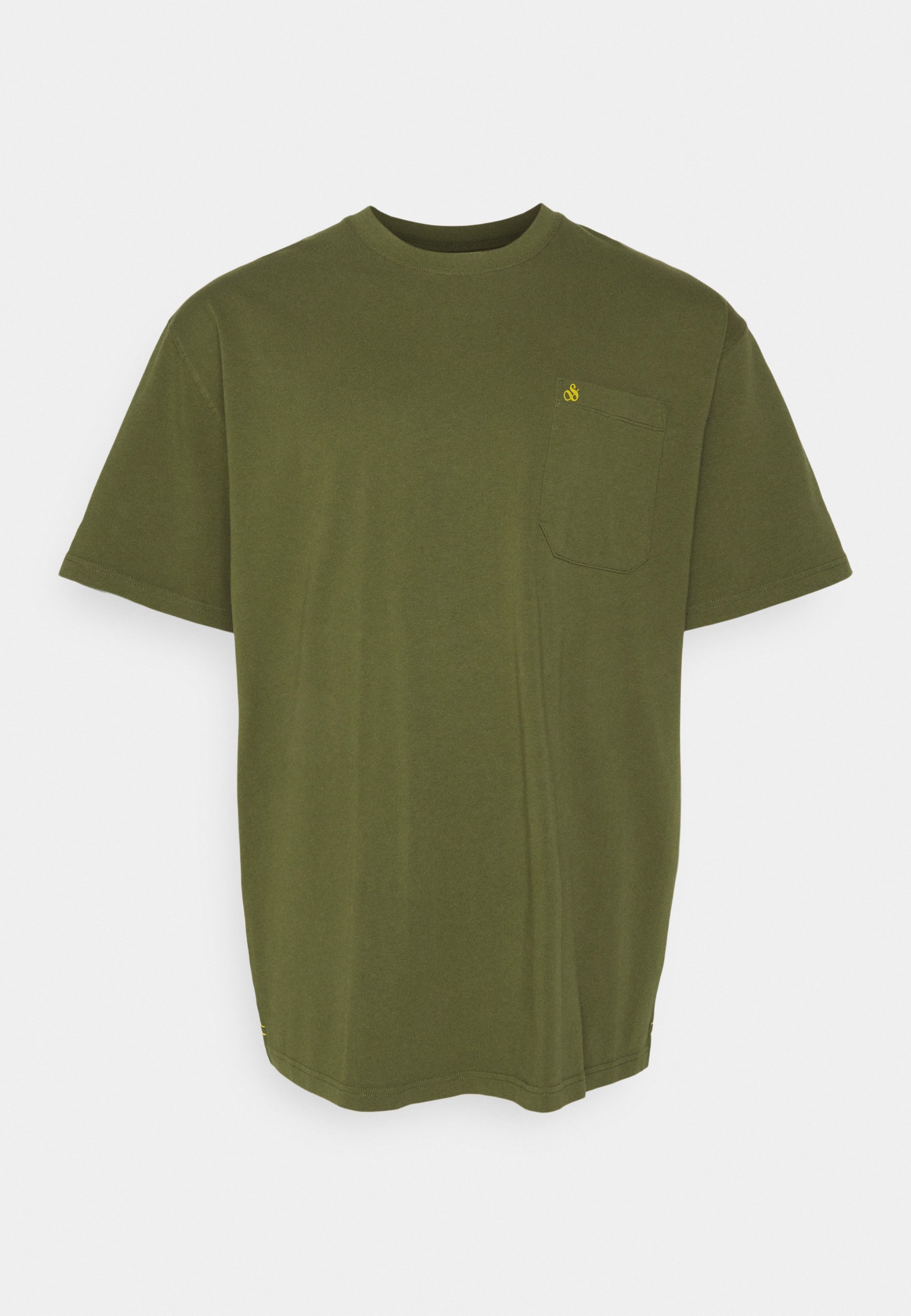 Scotch & Soda CHEST POCKET - Basic T-shirt - field green/dark green
