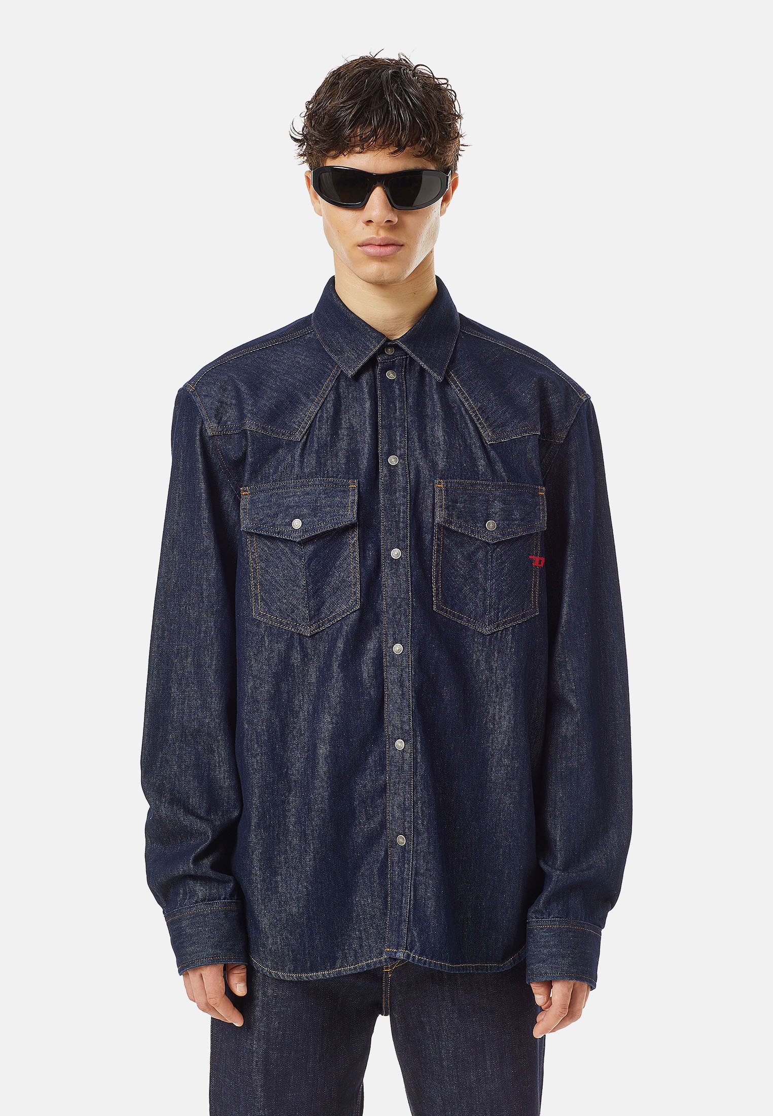 Diesel Shirt - dark blue/blue denim