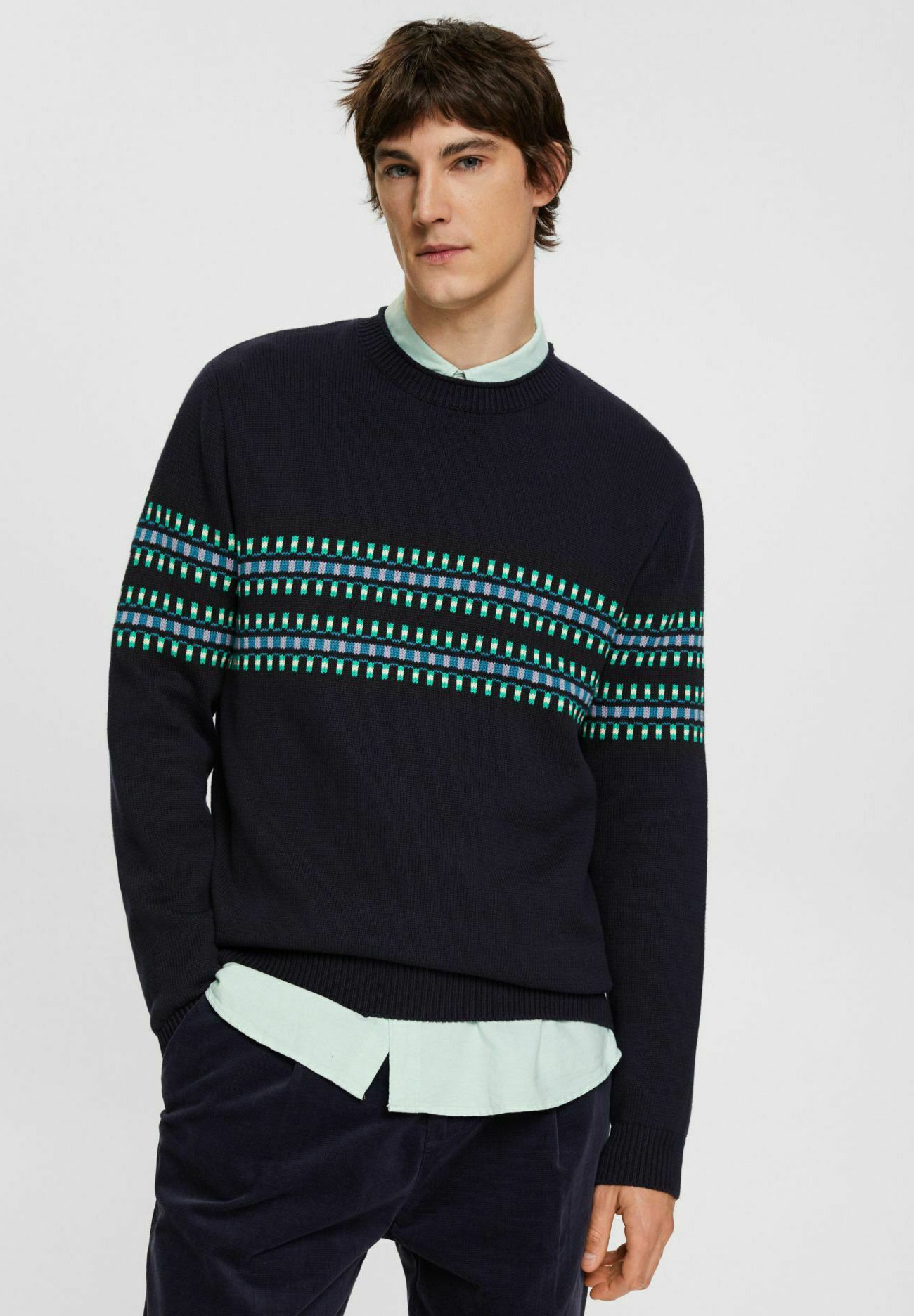 Esprit Jumper - navy/mottled dark blue
