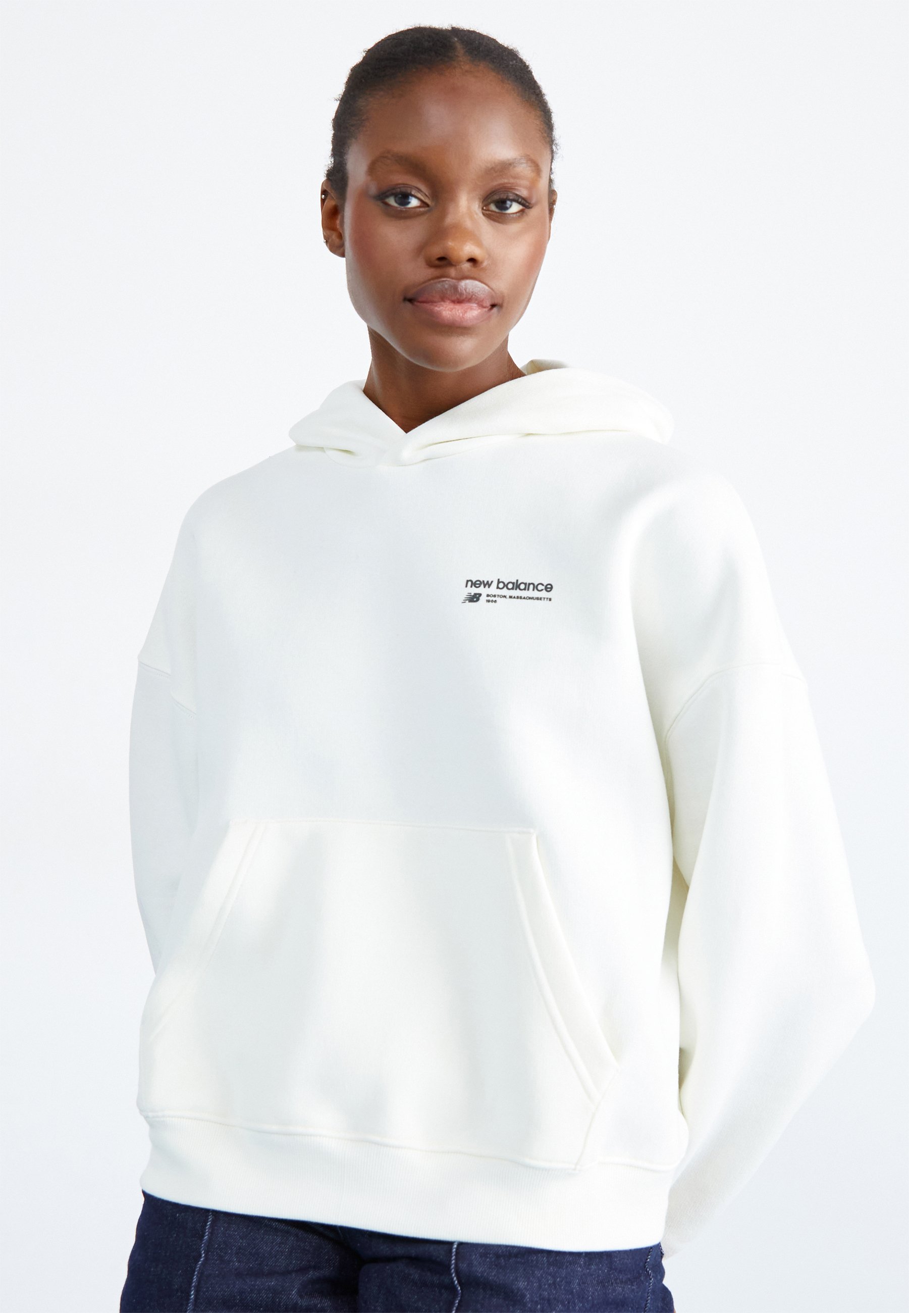 NB LINEAR HERITAGE BRUSHED BACK  - Sweatshirt - seasalt/off-white