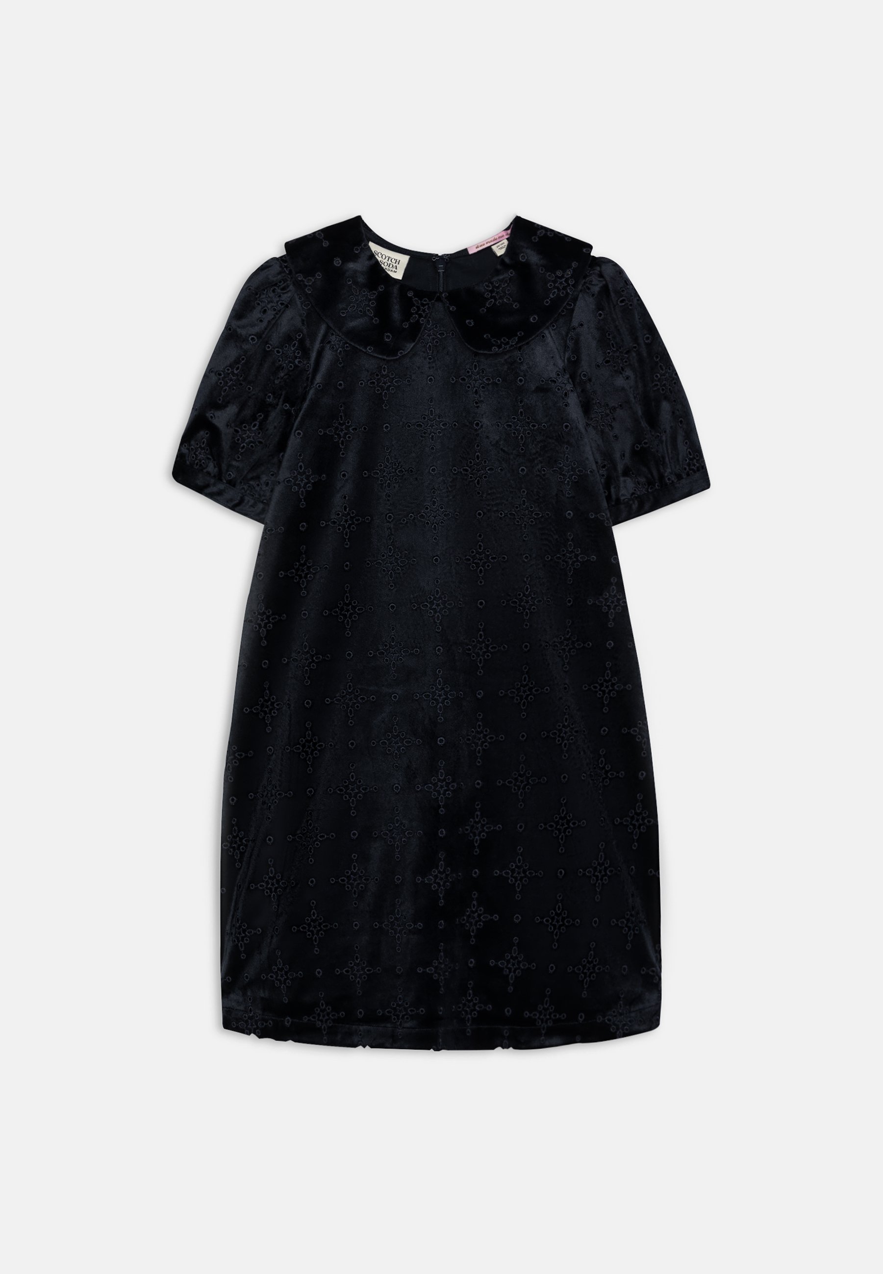 Scotch & Soda BROIDERIE ANGLAISE DRESS - Cocktail dress / Party dress - midnight/dark blue