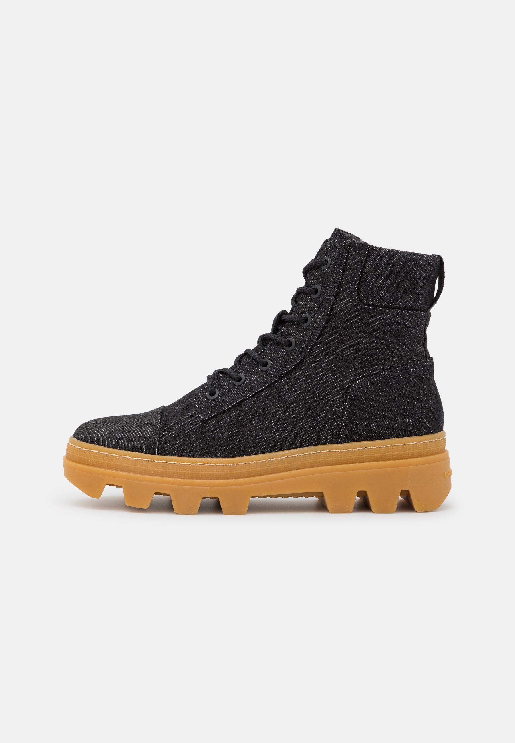 G-Star NOXER HGH DNM W - Platform ankle boots - black