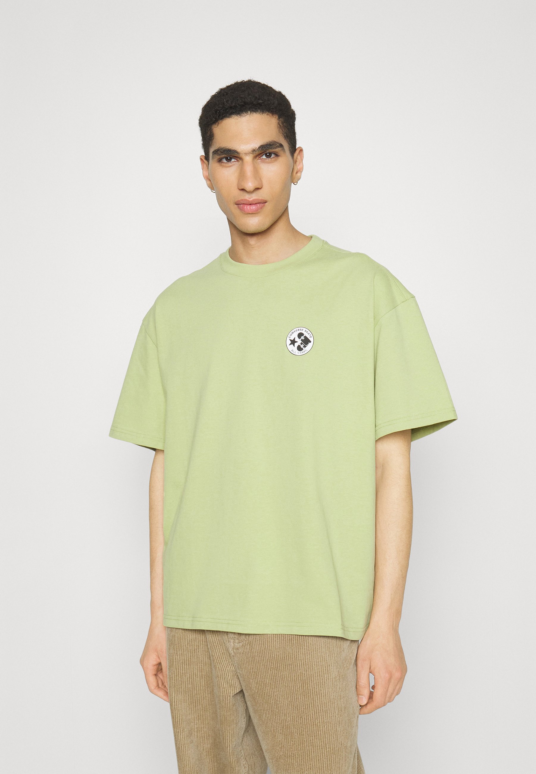 Converse SKATEBOARD TEE - Print T-shirt - vitality green/light green