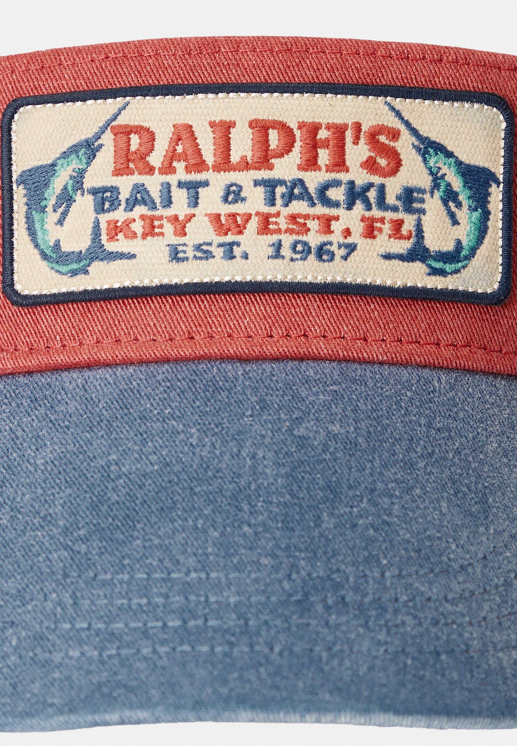 Polo Ralph Lauren VISOR HAT - Cap - chili pepper/old royal multi/blue denim