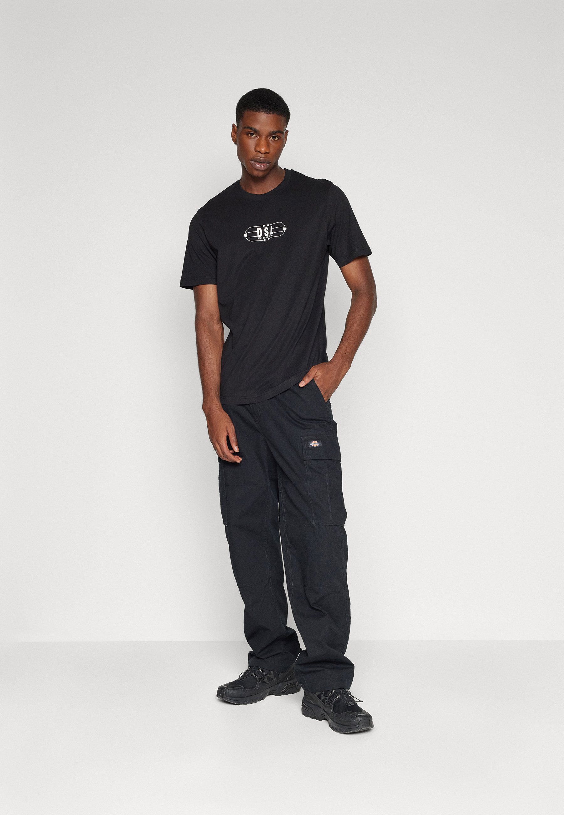 Diesel JUST UNISEX - Print T-shirt - black