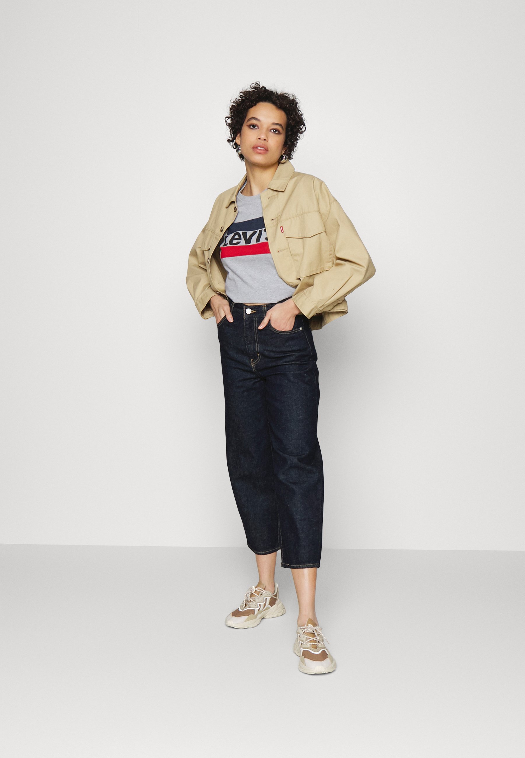 Levi's® THE PERFECT TEE - Print T-shirt - heather grey/grey