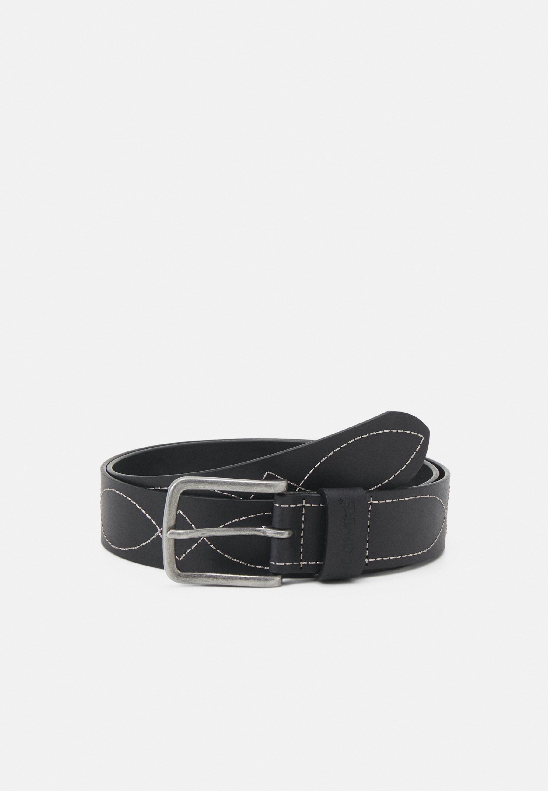 Levi's® STITCHED BELT UNISEX - Belt - regular black/black