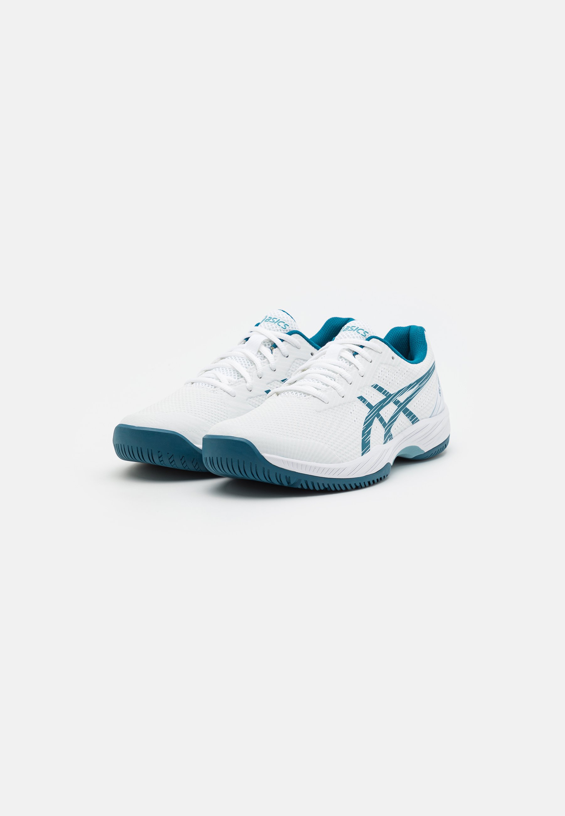 ASICS GEL GAME 9 - Multicourt tennis shoes - white/restful teal/white