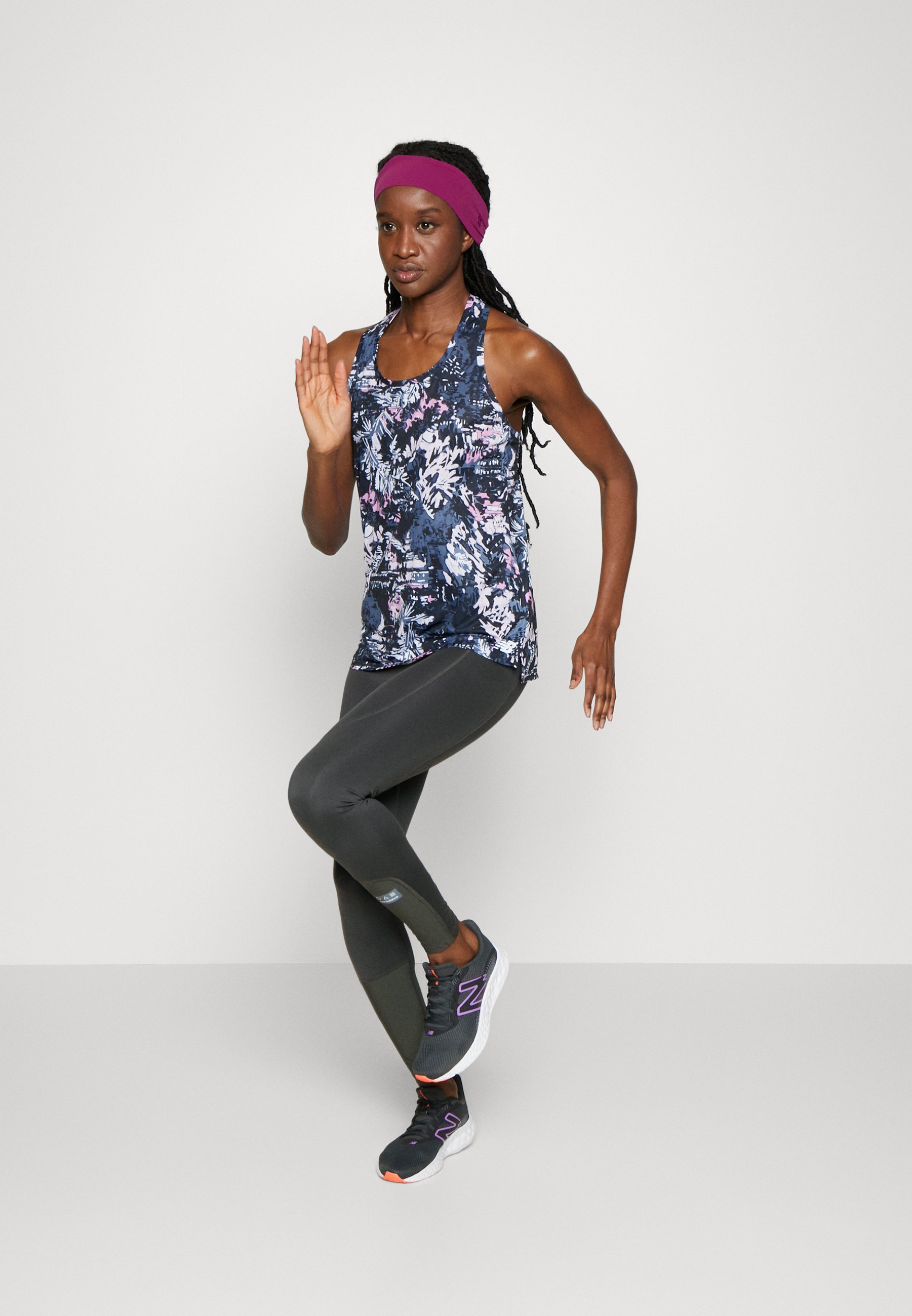 NB IMPACT RUN - Leggings - black/anthracite
