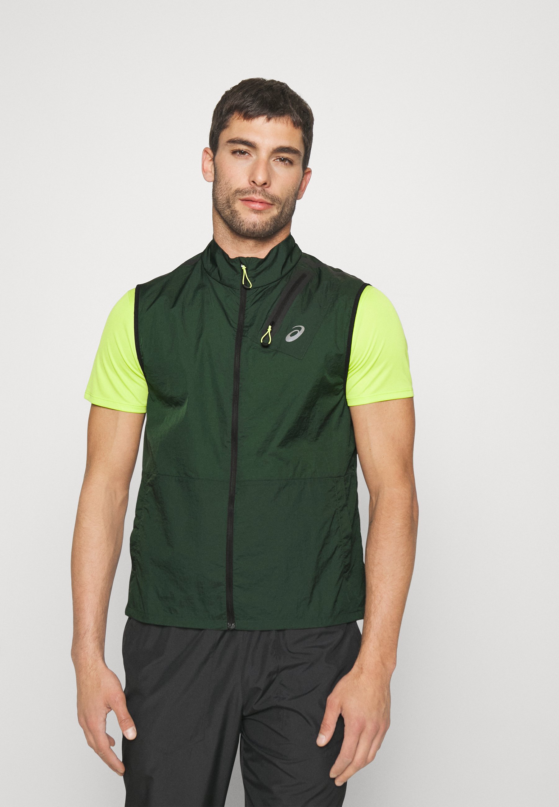 ASICS METARUN PACKABLE VEST - Waistcoat - rain forest/dark green