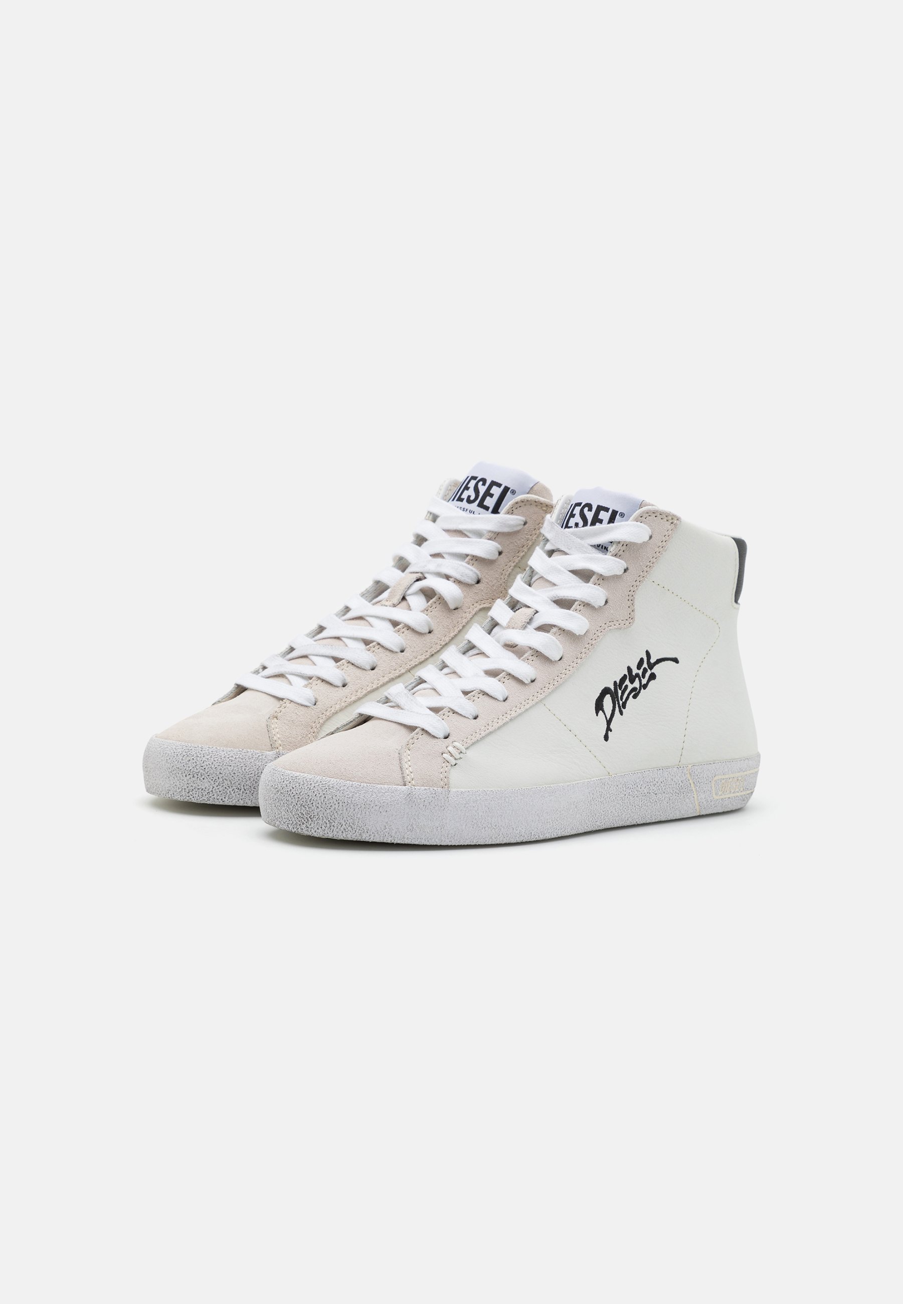 Diesel S-LEROJI MID - High-top trainers - white