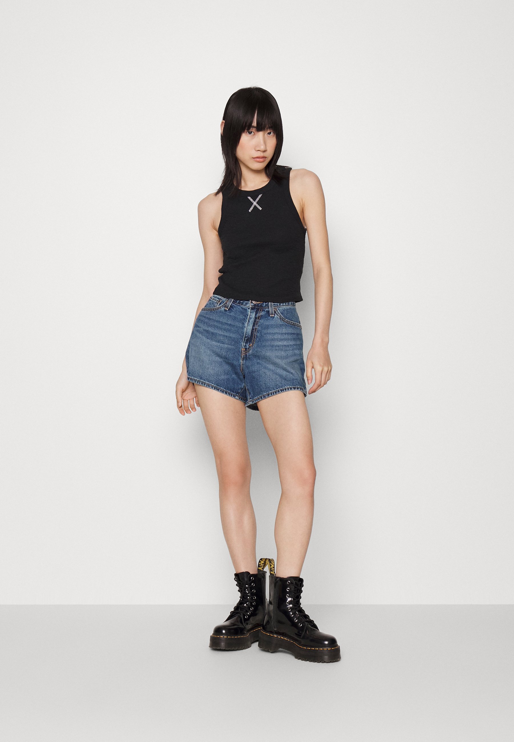 Levi's® 80S MOM - Denim shorts - you sure can/blue denim
