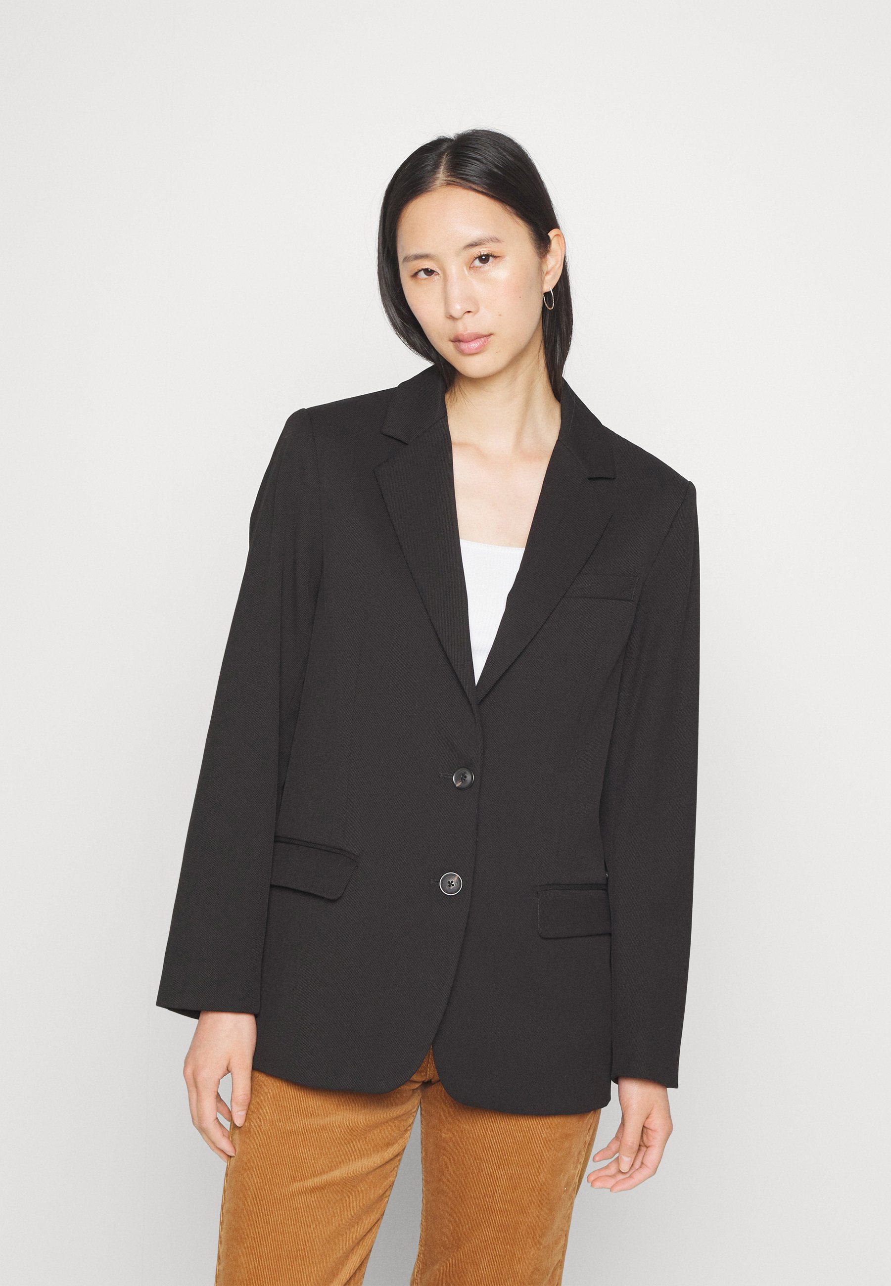 Scotch & Soda BOYFRIEND SINGLE BREASTED - Short coat - evening black/black
