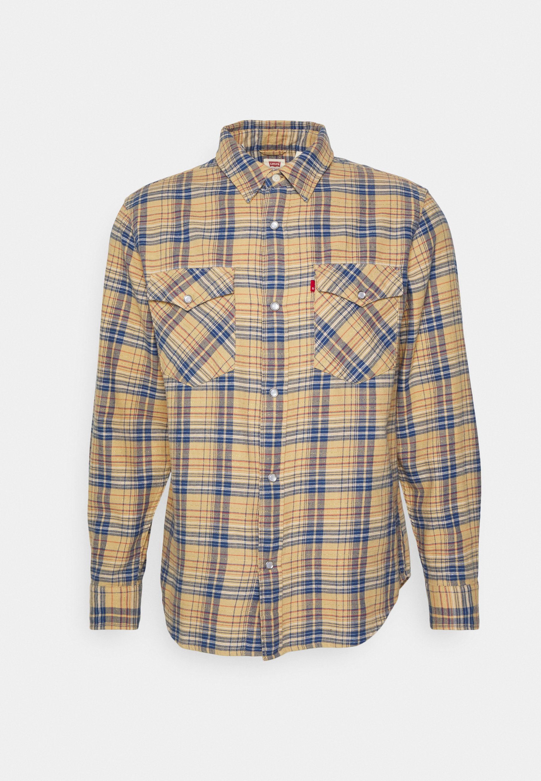 Levi's® RELAXED FIT WESTERN - Shirt - krishan plaid lark/beige