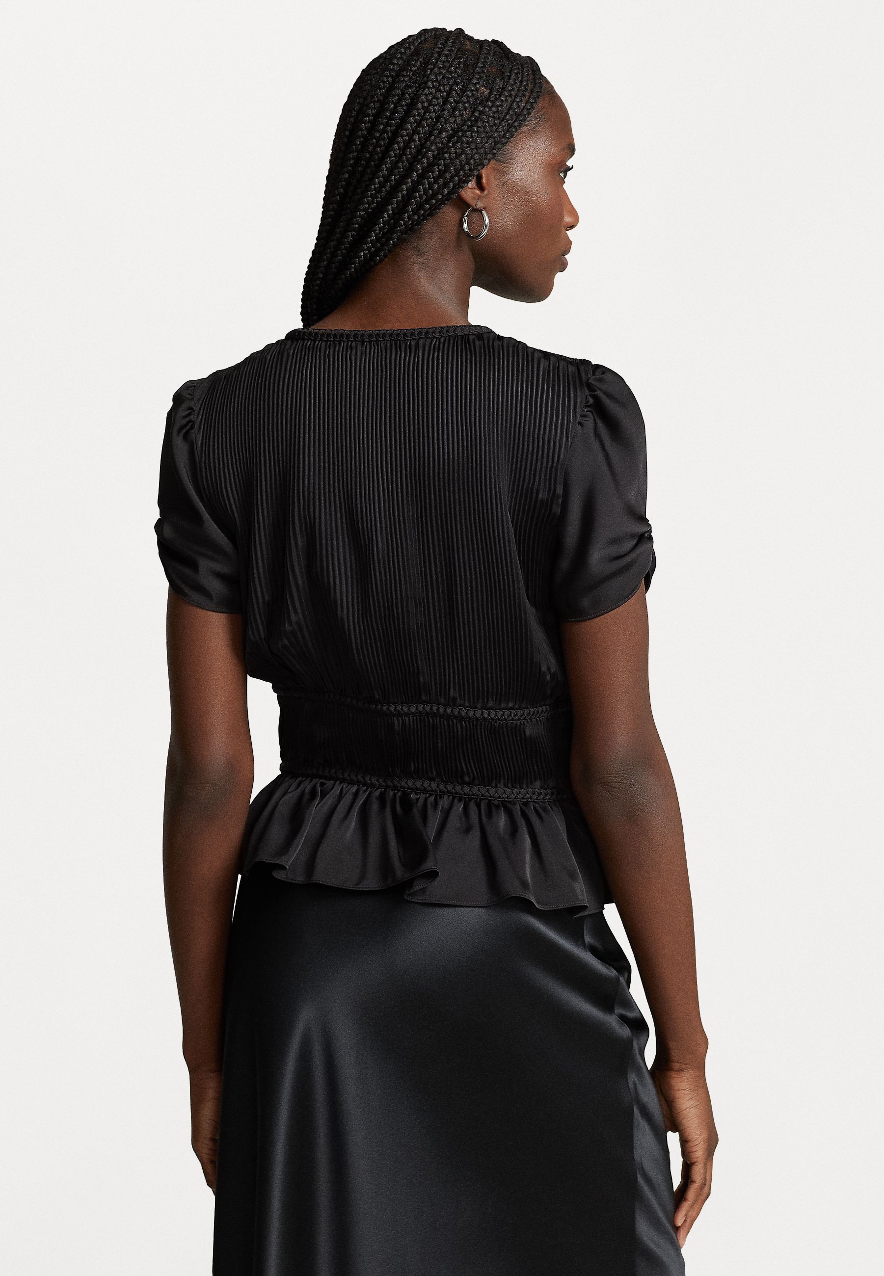 Polo Ralph Lauren SHORT SLEEVE BLOUSE - Blouse - black