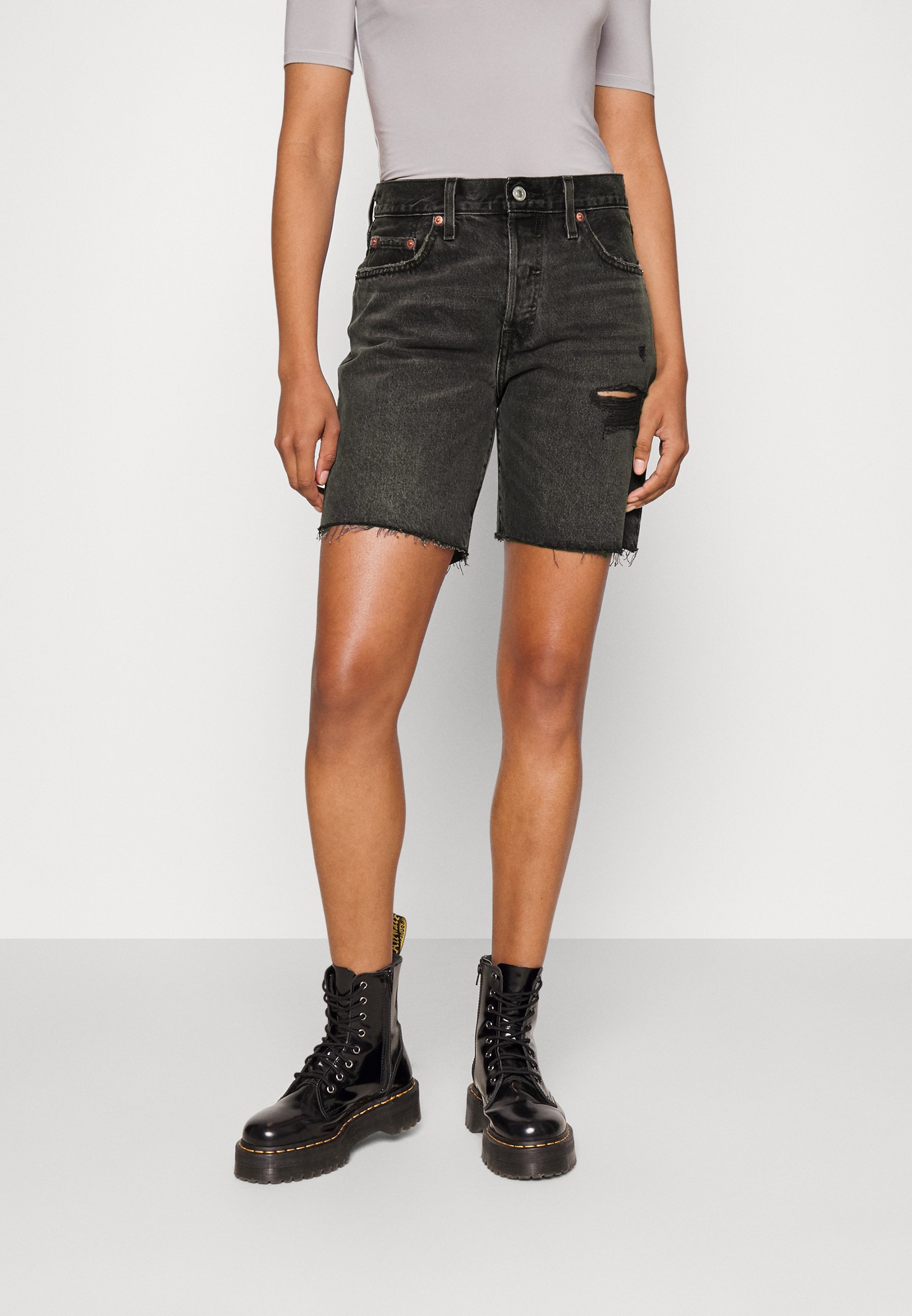 Levi's® 501® '90S SHORT - Denim shorts - beach cut/black denim