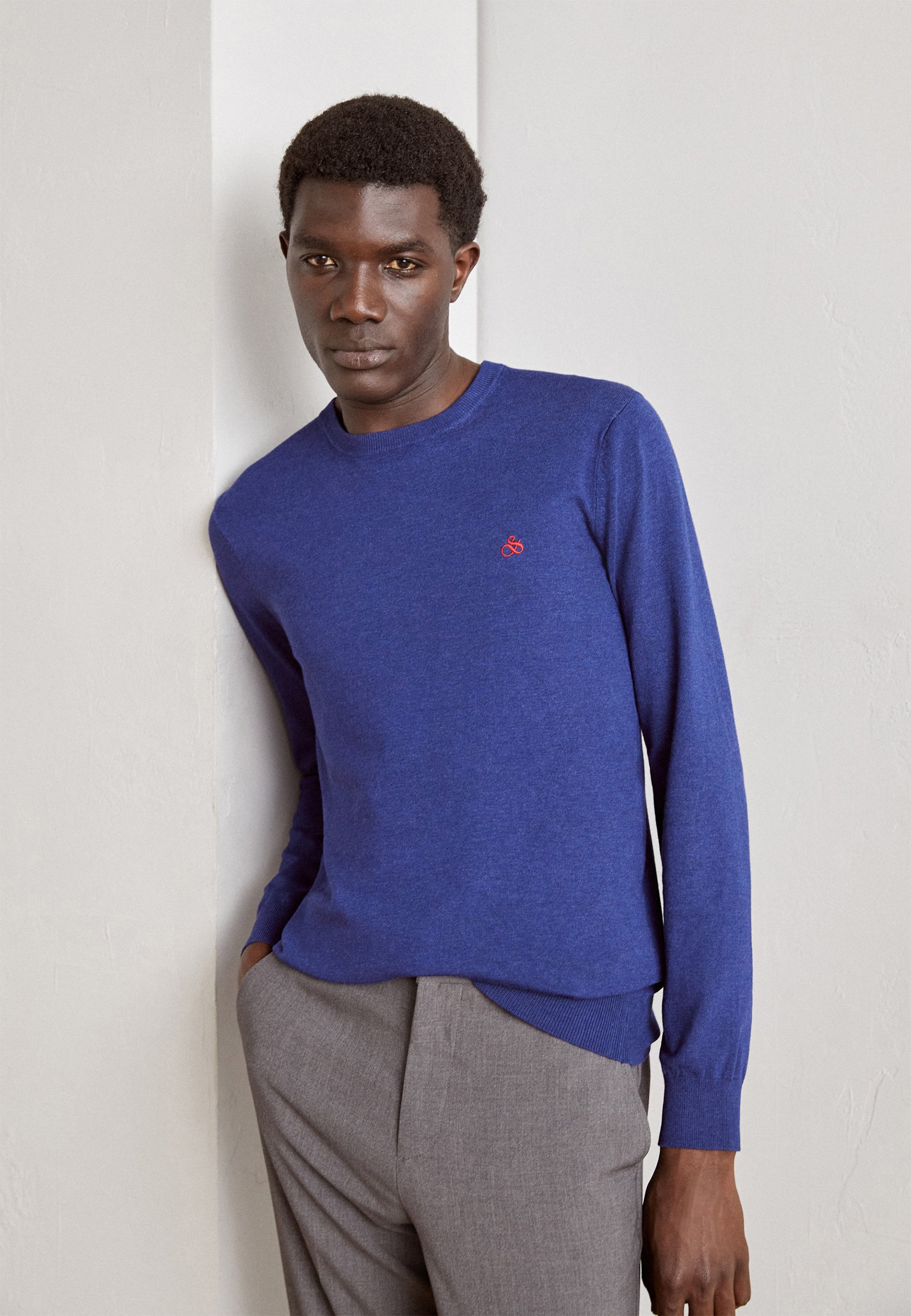 Scotch & Soda ESSENTIALS CREW NECK - Jumper - dusk/dark blue