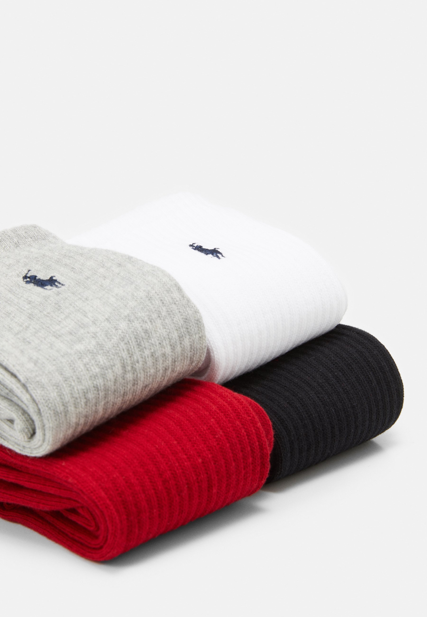 Polo Ralph Lauren COTTON-BLEND CREW SOCK 6-PACK - Socks - black/red/navy/charcoal/multi-coloured