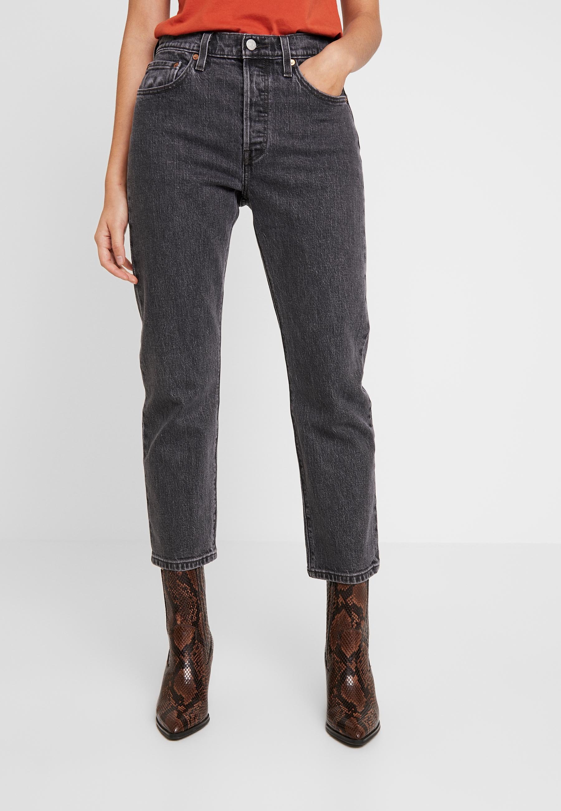 Levi's® 501® CROP - Straight leg jeans - cabo fade/grey denim