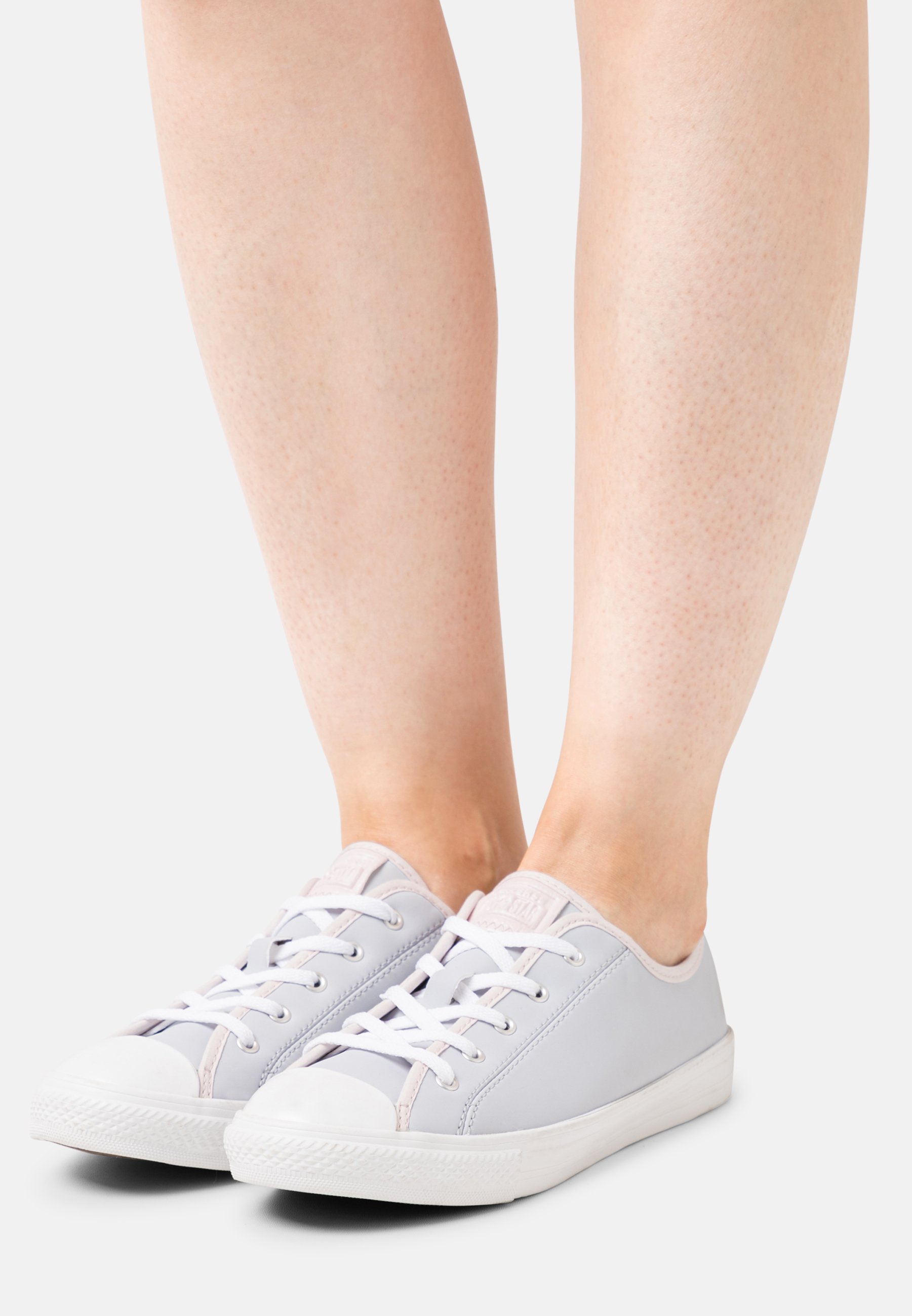 Converse CHUCK TAYLOR ALL STAR DAINTY MILLENNIUM GLAM - Trainers - gravel/barely rose/white/grey