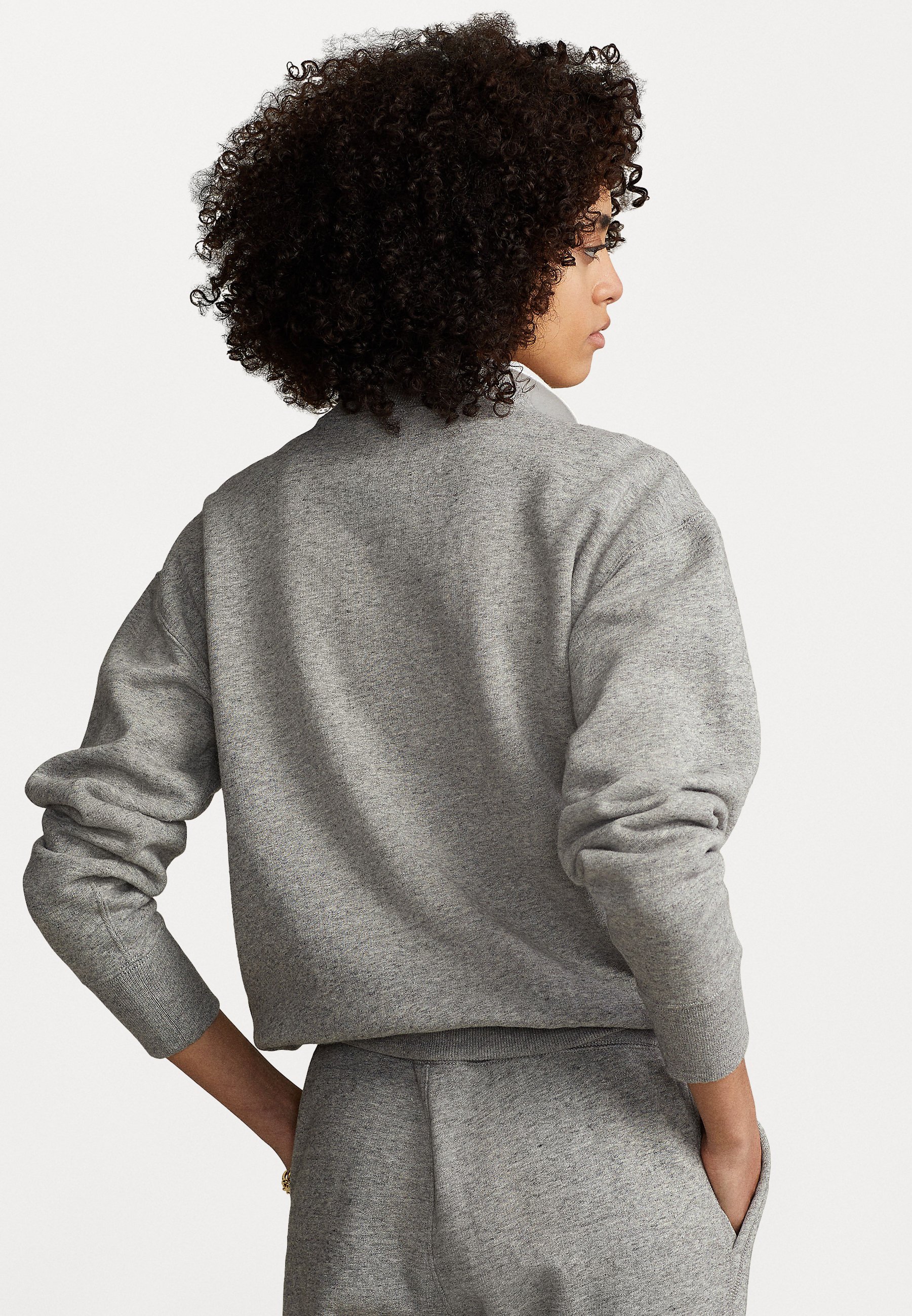 Polo Ralph Lauren LONG SLEEVE - Sweatshirt - dark vintage heather/mottled grey