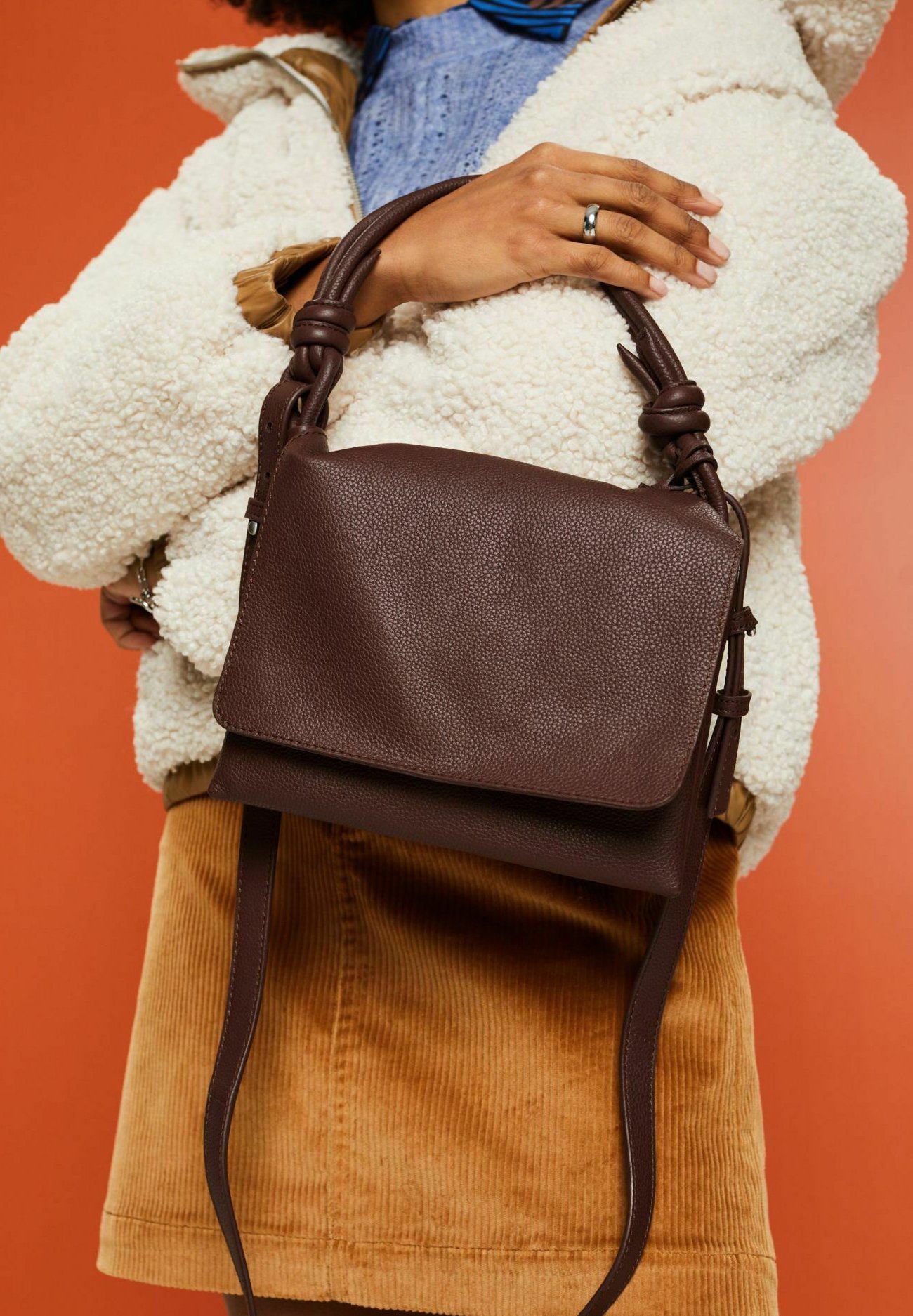Esprit Handbag - brown/mottled brown