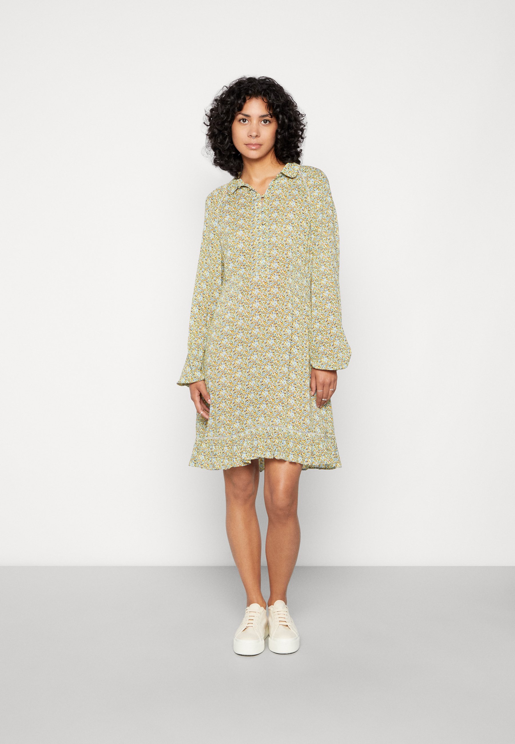 Scotch & Soda EASY RAGLAN SHEER DRESS - Shirt dress - combo/multi-coloured