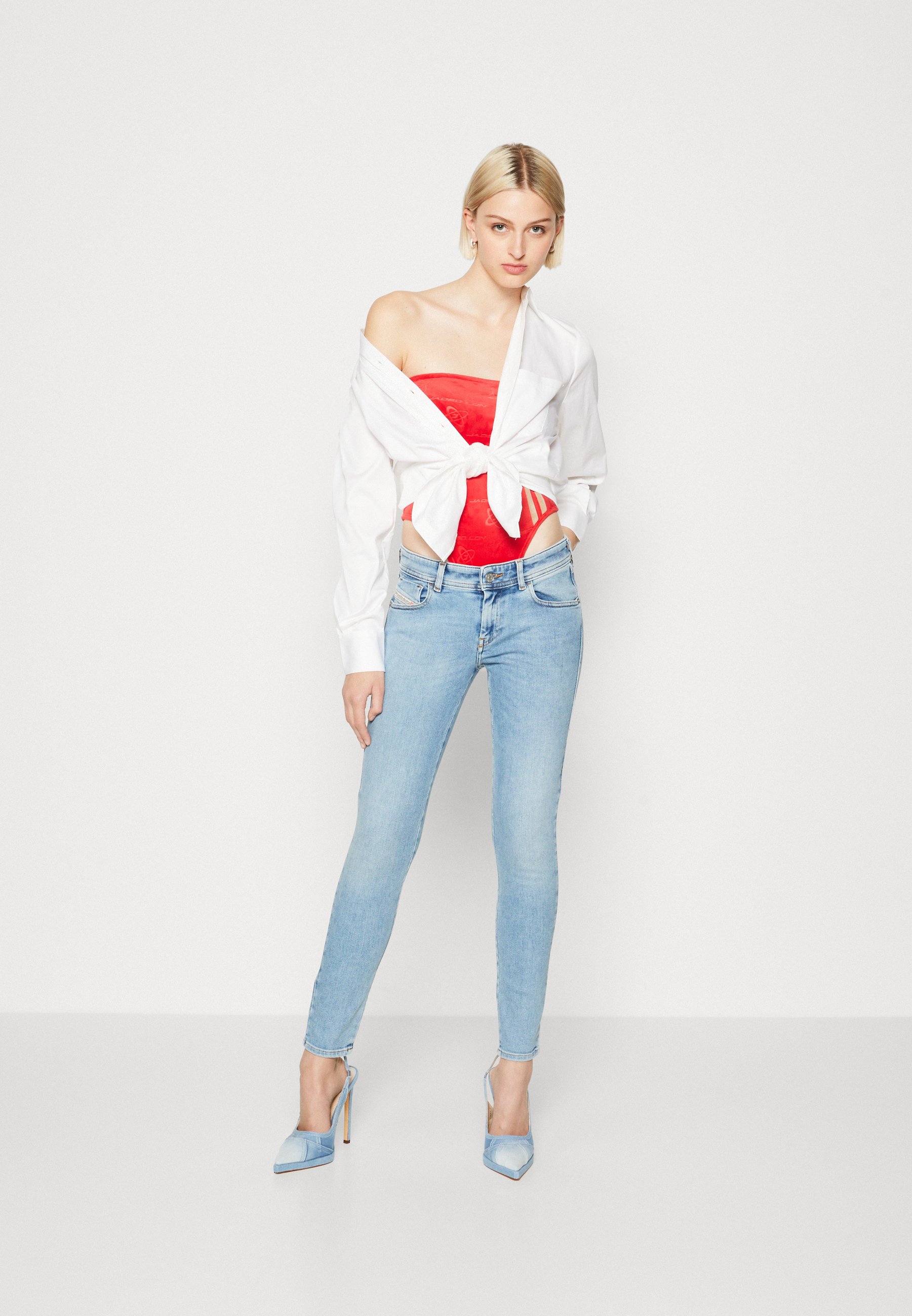 Diesel 2018 SLANDY-LOW - Jeans Skinny Fit - denim/light-blue denim
