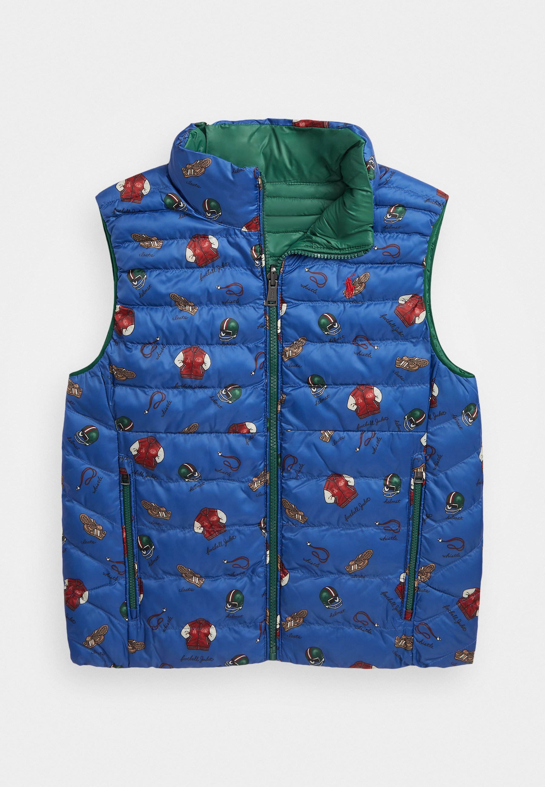 Polo Ralph Lauren OUTERWEAR VEST - Waistcoat - hunter green/multi-coloured