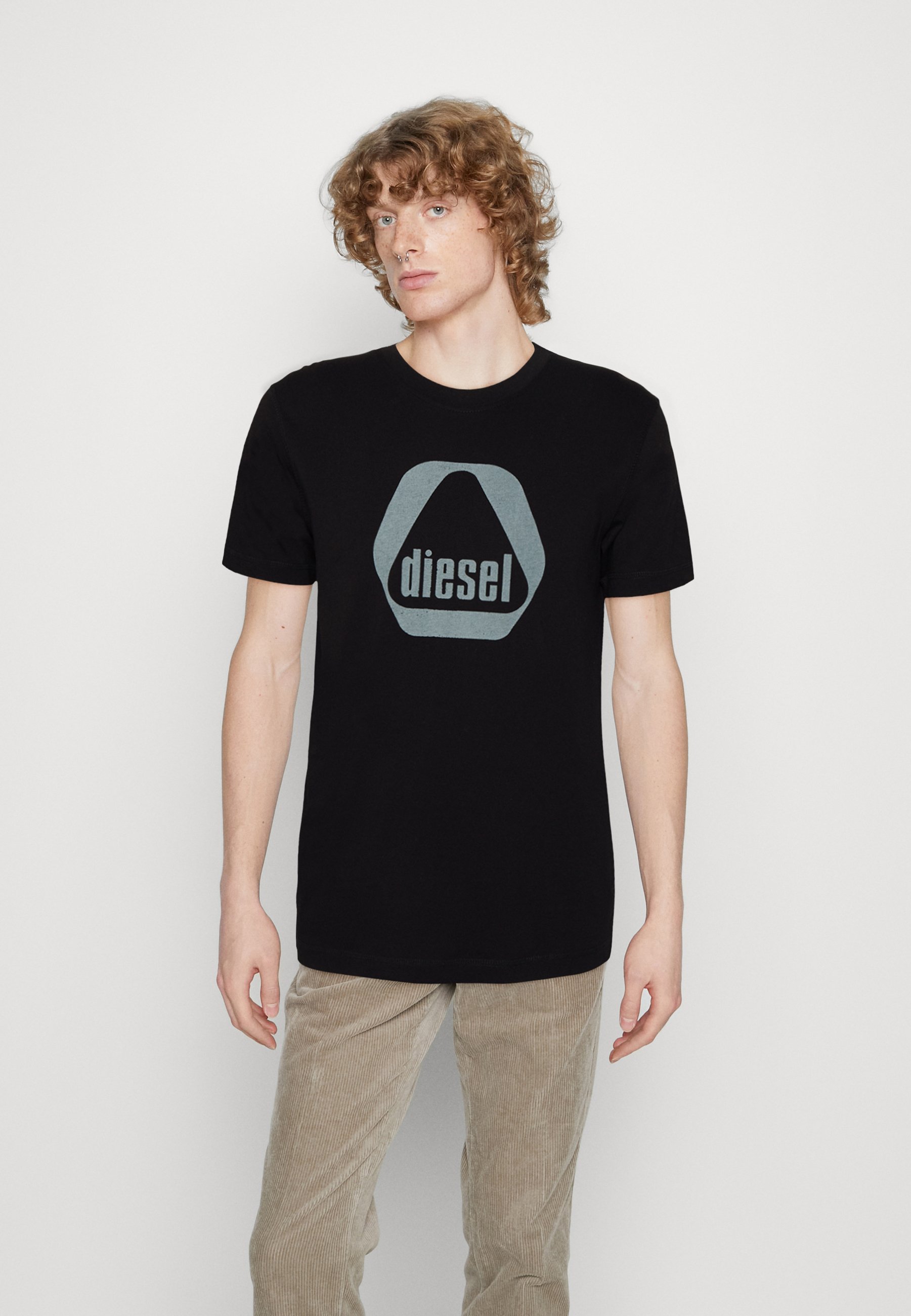 Diesel T-DIEGOR-G10 UNISEX - Print T-shirt - black