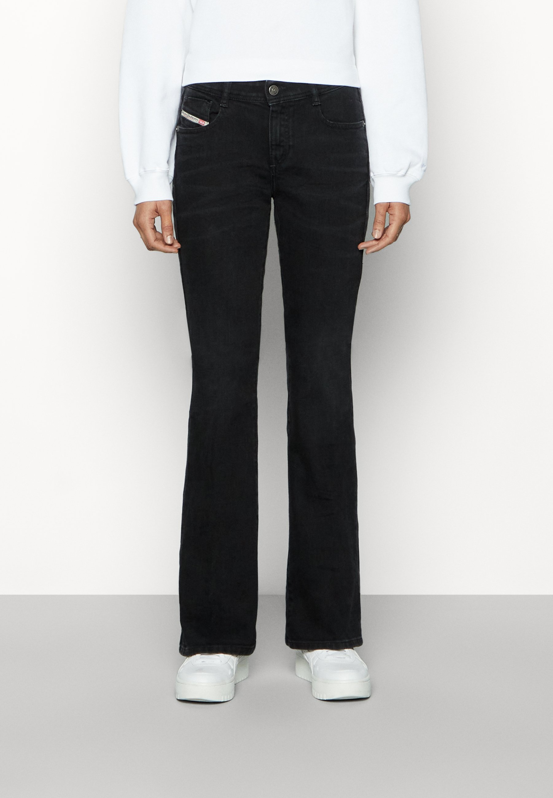 Diesel 1969 D-EBBEY - Bootcut jeans - 09D48/black denim