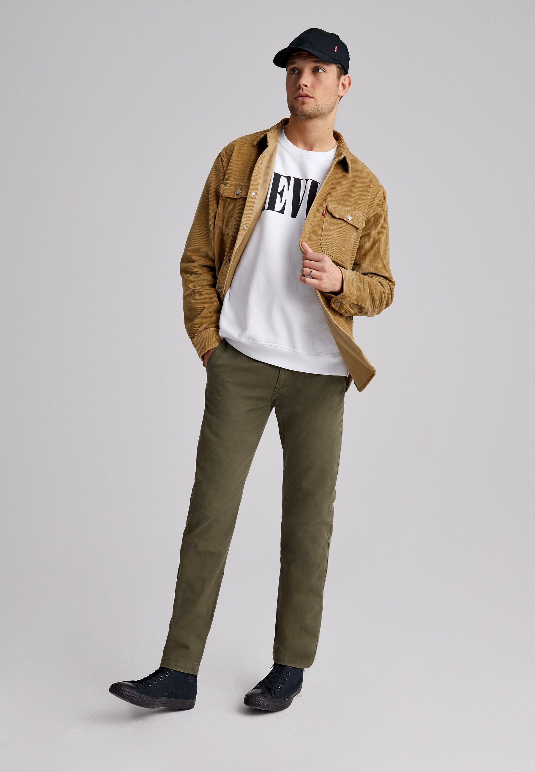 Levi's® XX SLIM II - Chinos - bunker olive shady/olive