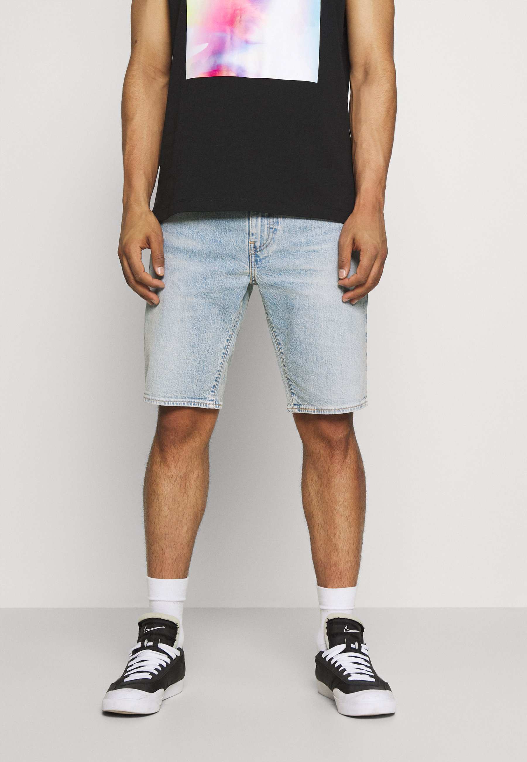Levi's® 405 STANDARD - Denim shorts - punch line philosophers cloud/light-blue denim