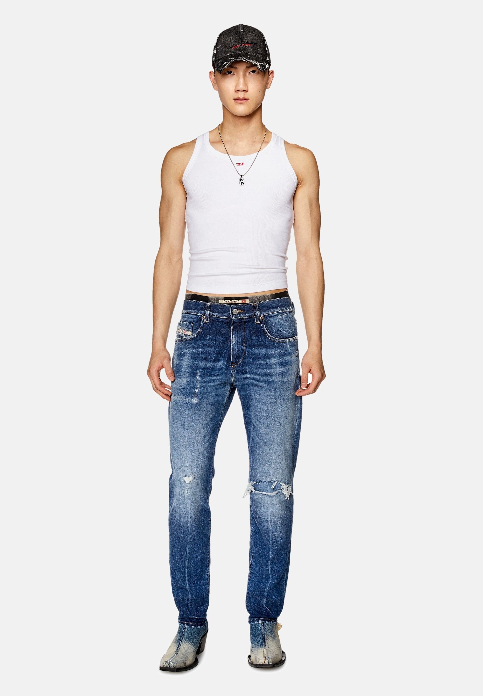 Diesel Slim fit jeans - medium blue/blue denim
