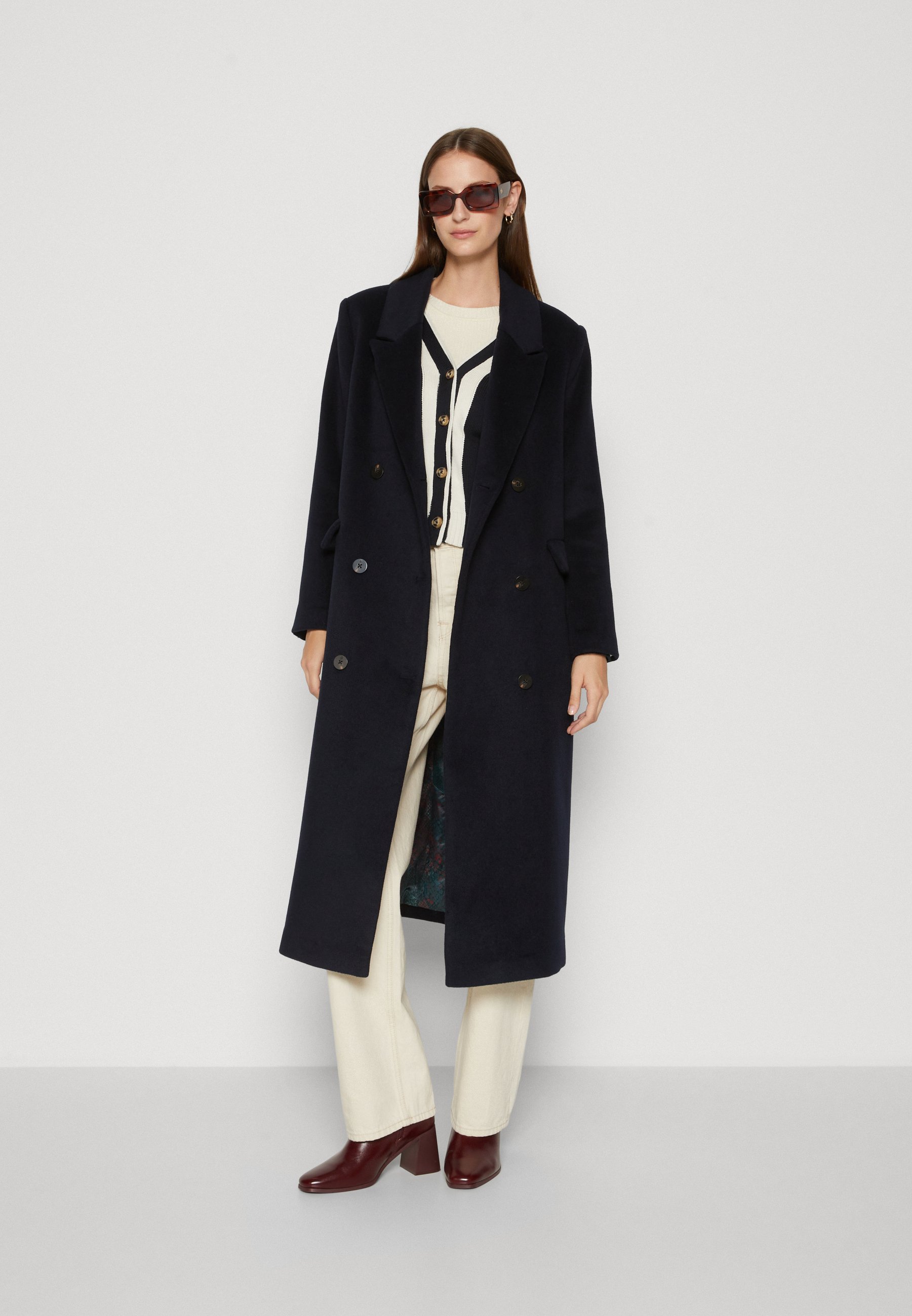 Scotch & Soda DOUBLE BREASTED COAT - Classic coat - night/dark blue