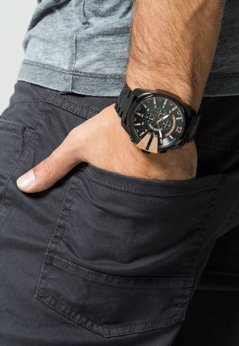 Diesel MEGA CHIEF - Chronograph watch - black