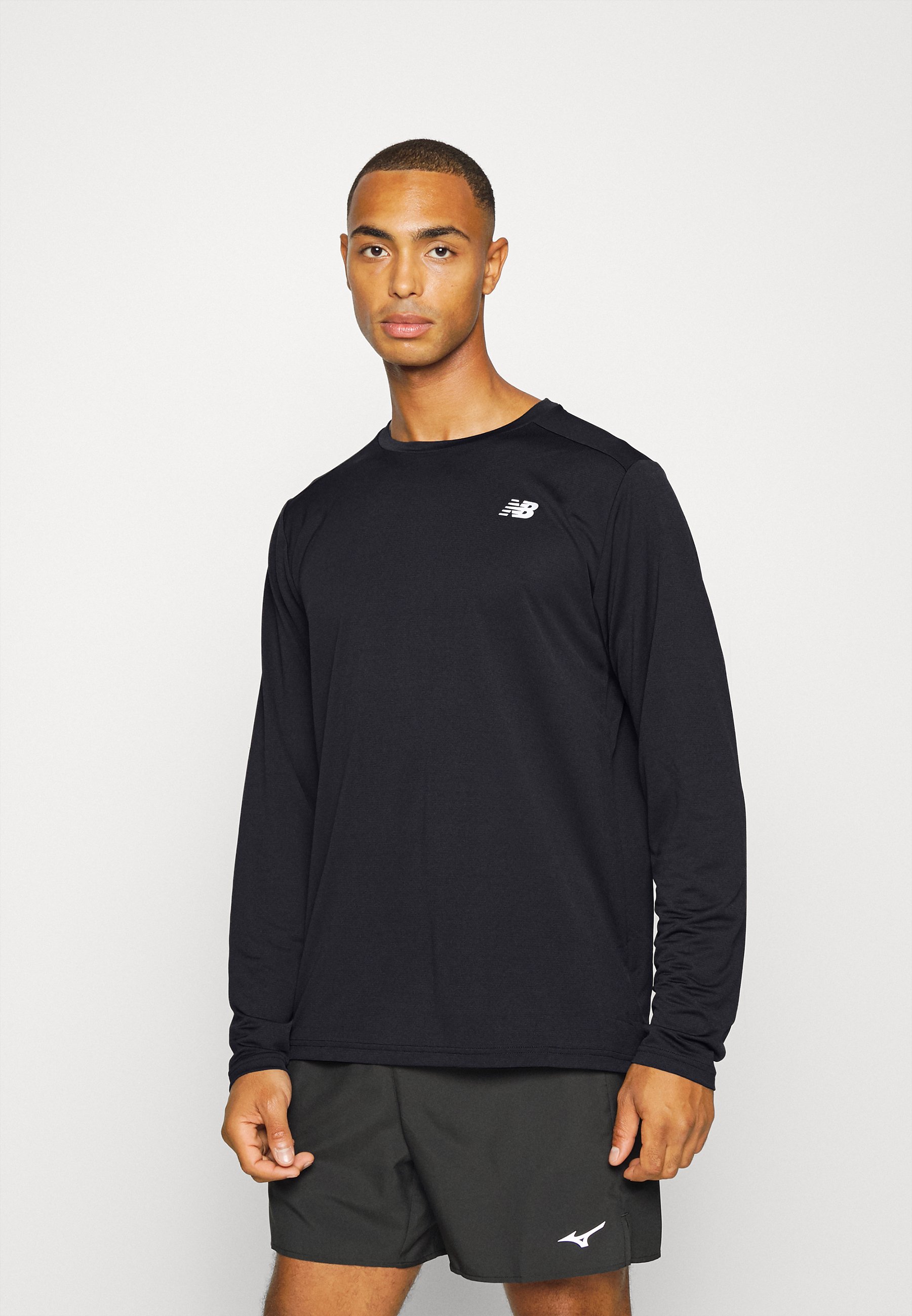 NB CORE RUN LONG SLEEVE - Long sleeved top - black