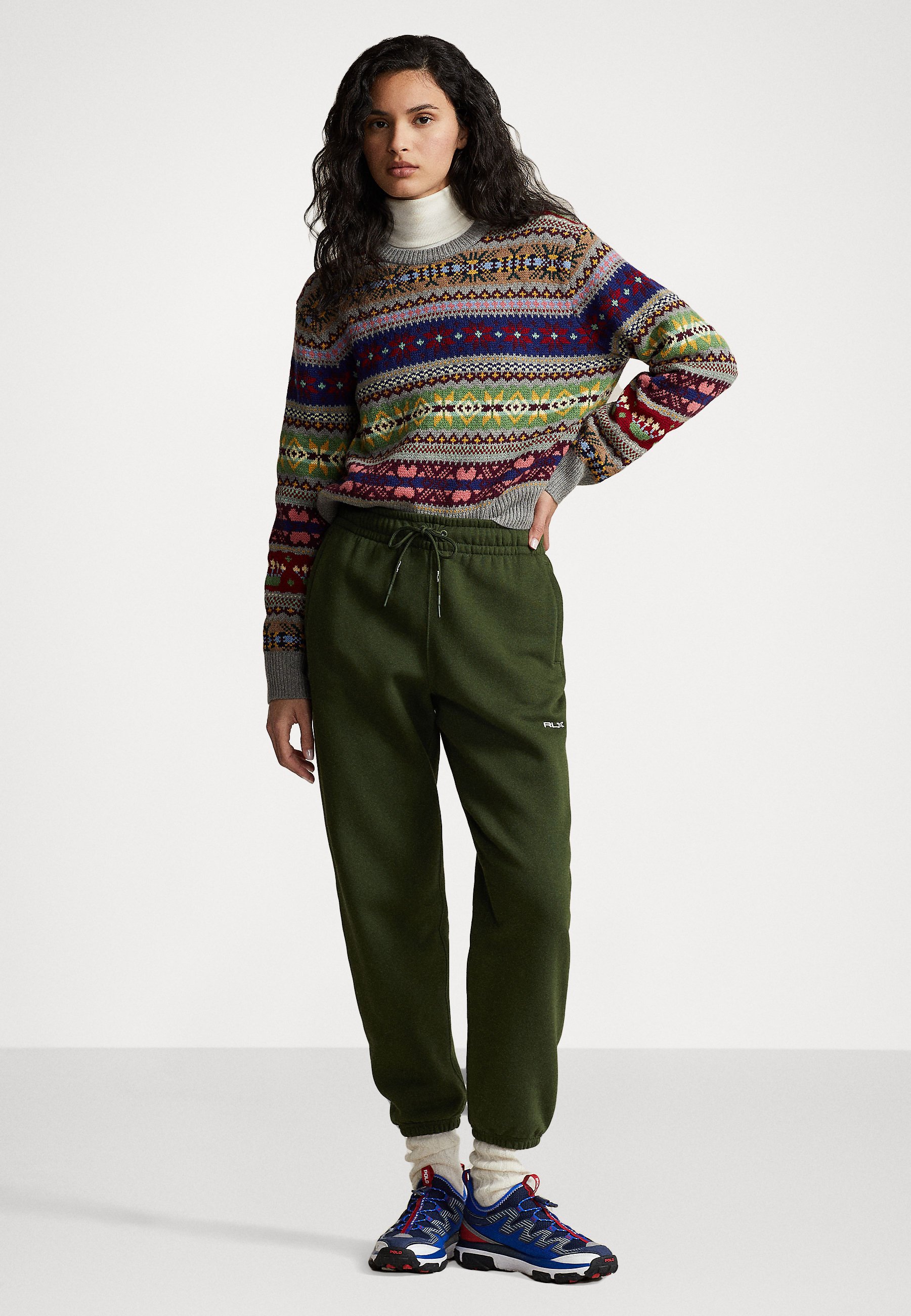 Polo Ralph Lauren LONG SLEEVE - Jumper - grey multi/grey